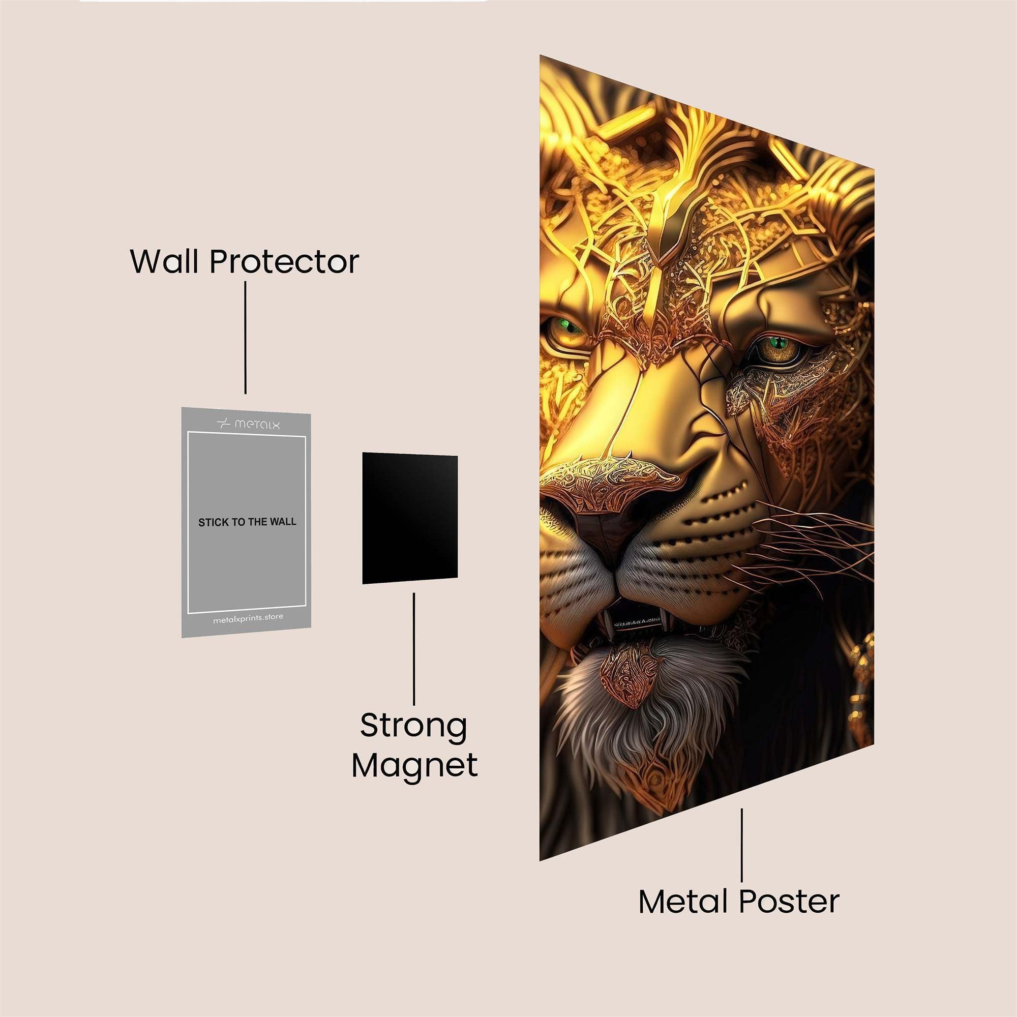Lion Majestic Safe Wall Magnetic / M