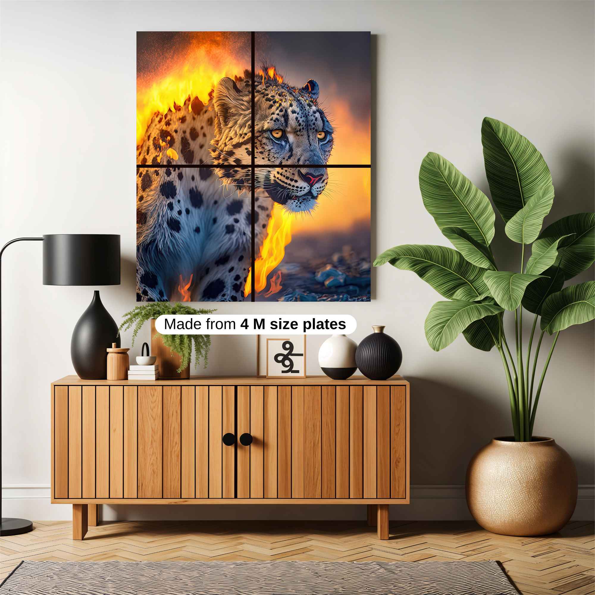 Leopard Blaze Safe Wall Magnetic / M