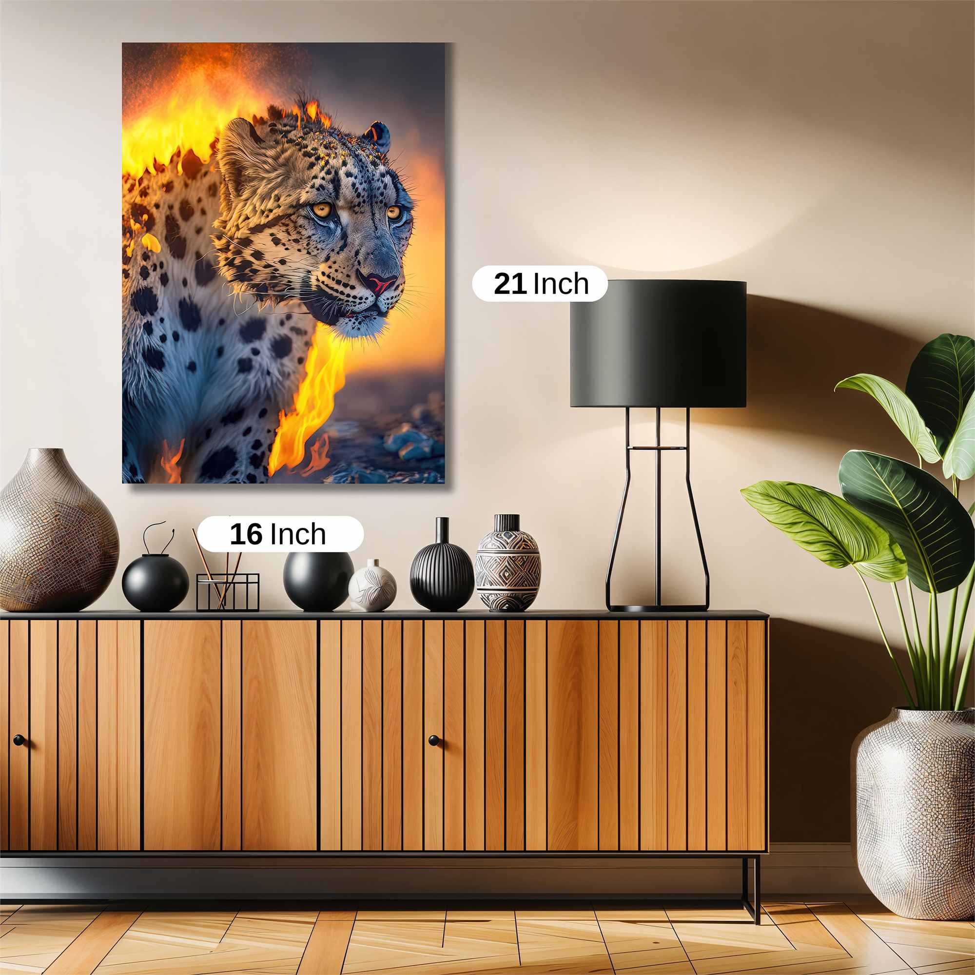 Leopard Blaze Safe Wall Magnetic / M