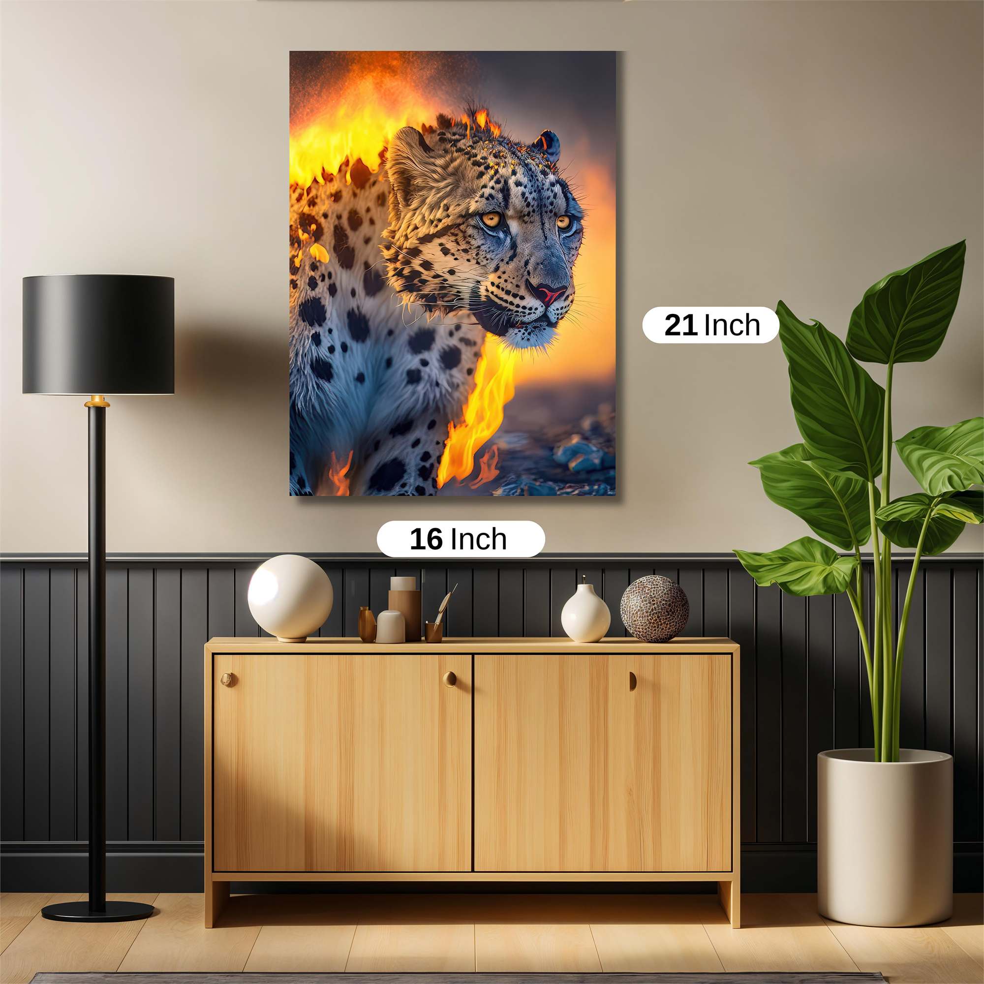 Leopard Blaze Safe Wall Magnetic / M