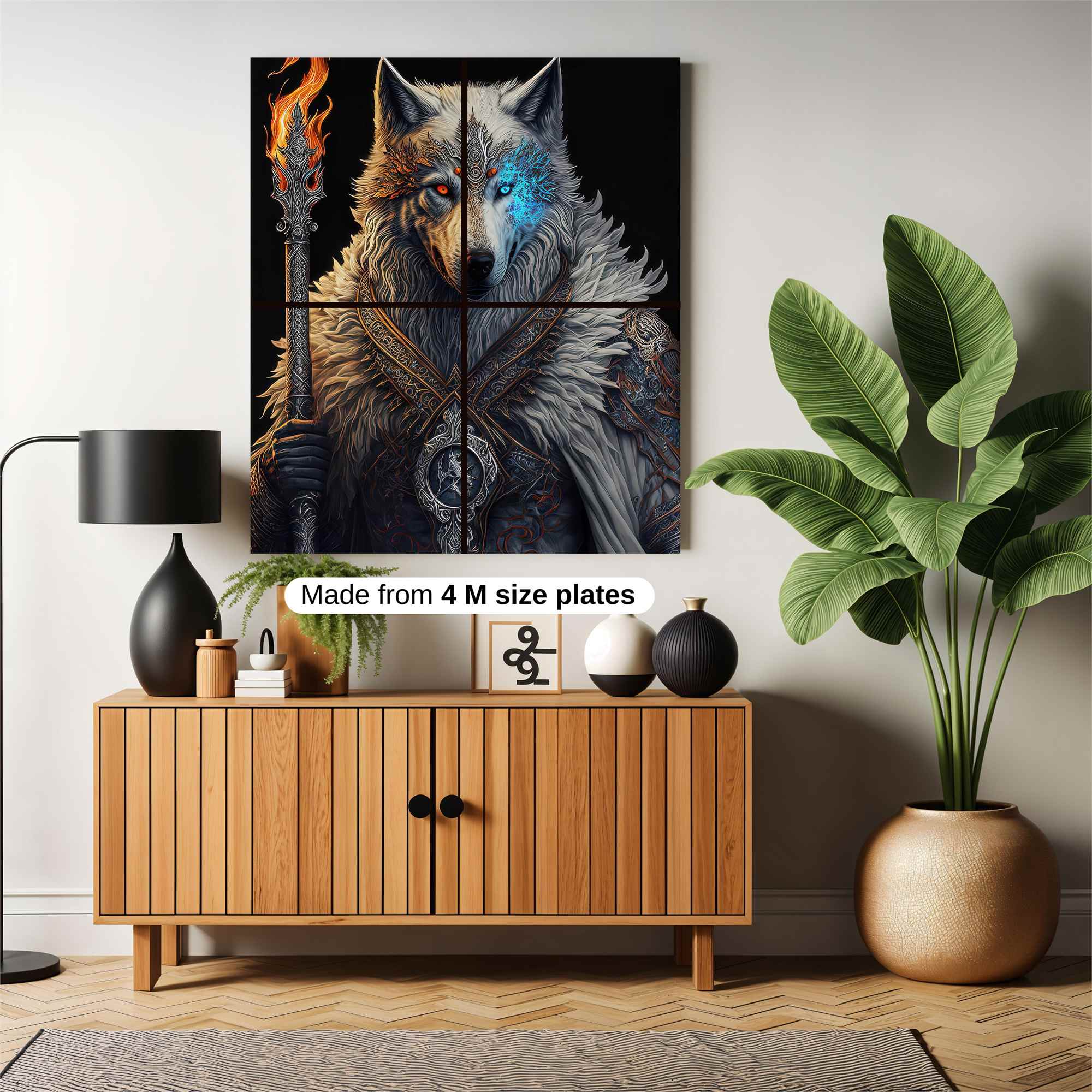 Wolf Mage Safe Wall Magnetic / M