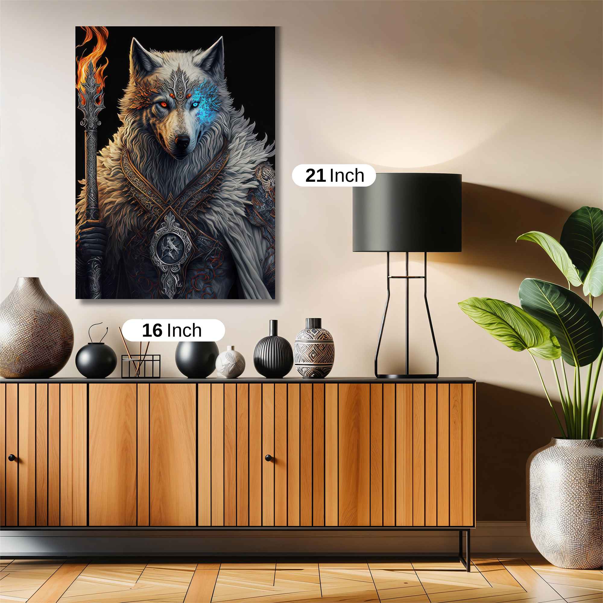 Wolf Mage Safe Wall Magnetic / M