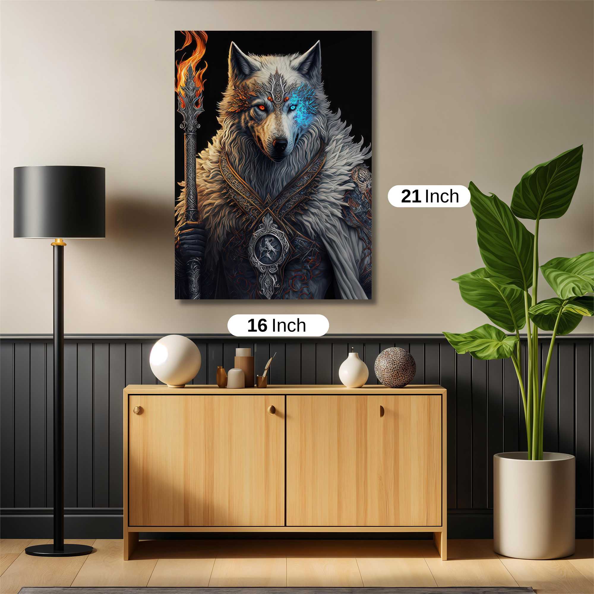 Wolf Mage Safe Wall Magnetic / M