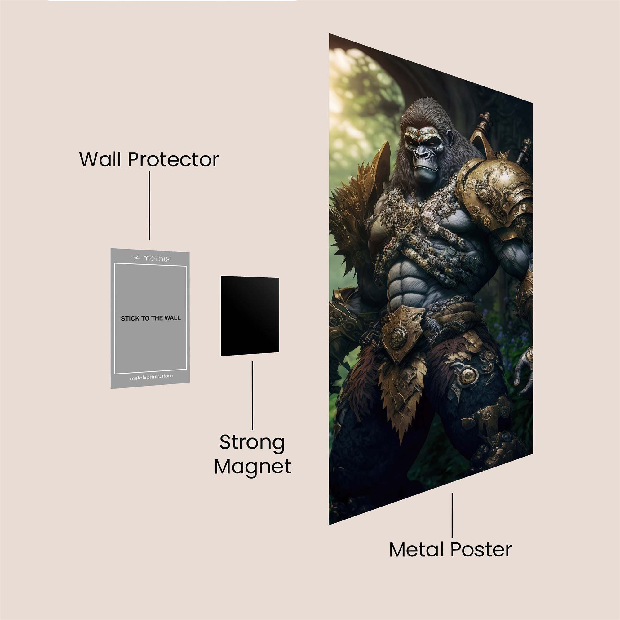 Gorilla Regal Safe Wall Magnetic / M