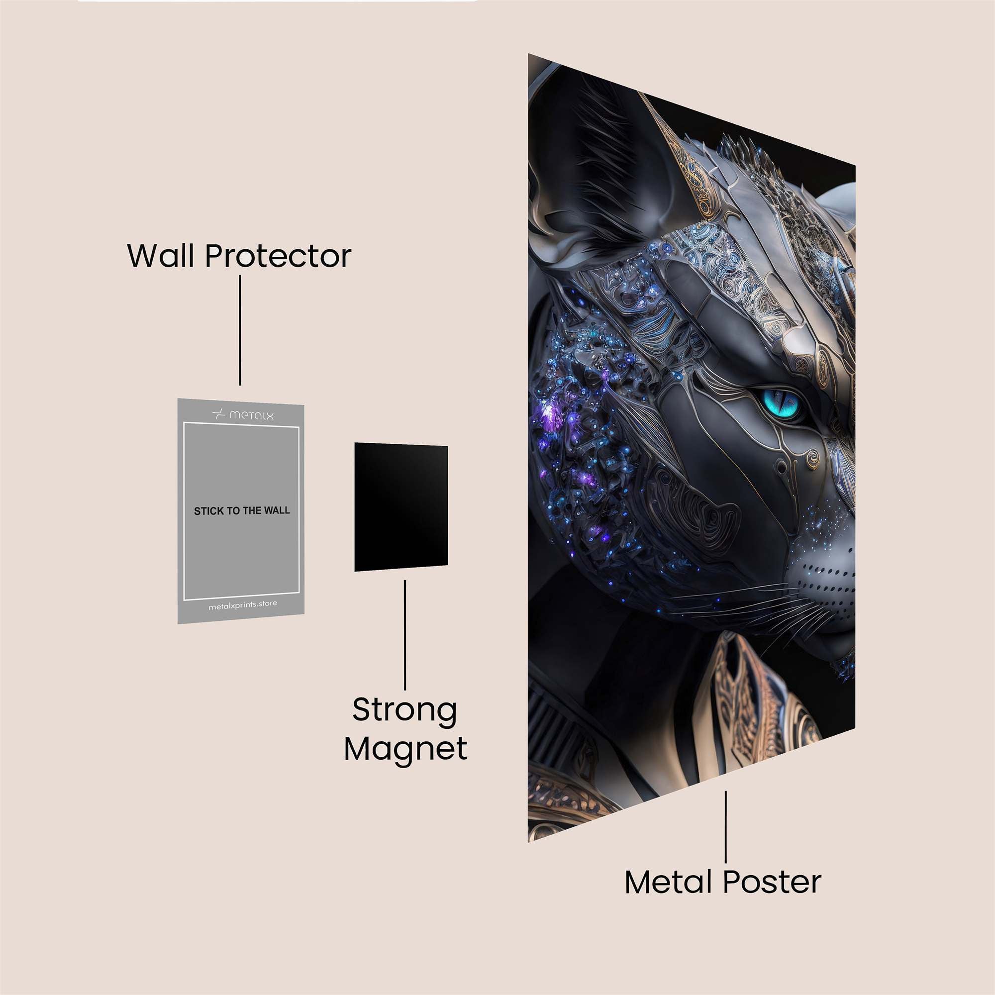 Cyber Pharaoh Safe Wall Magnetic / M