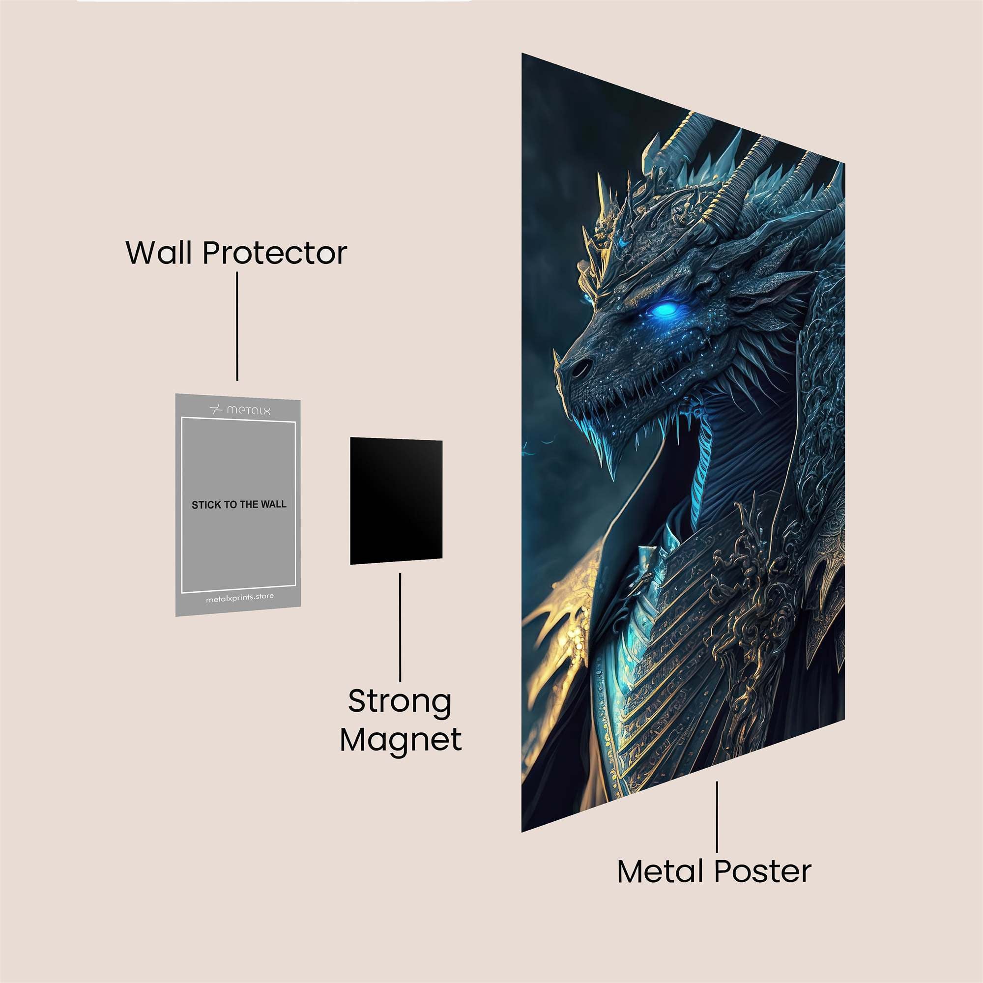 Dragon Majesty Safe Wall Magnetic / M
