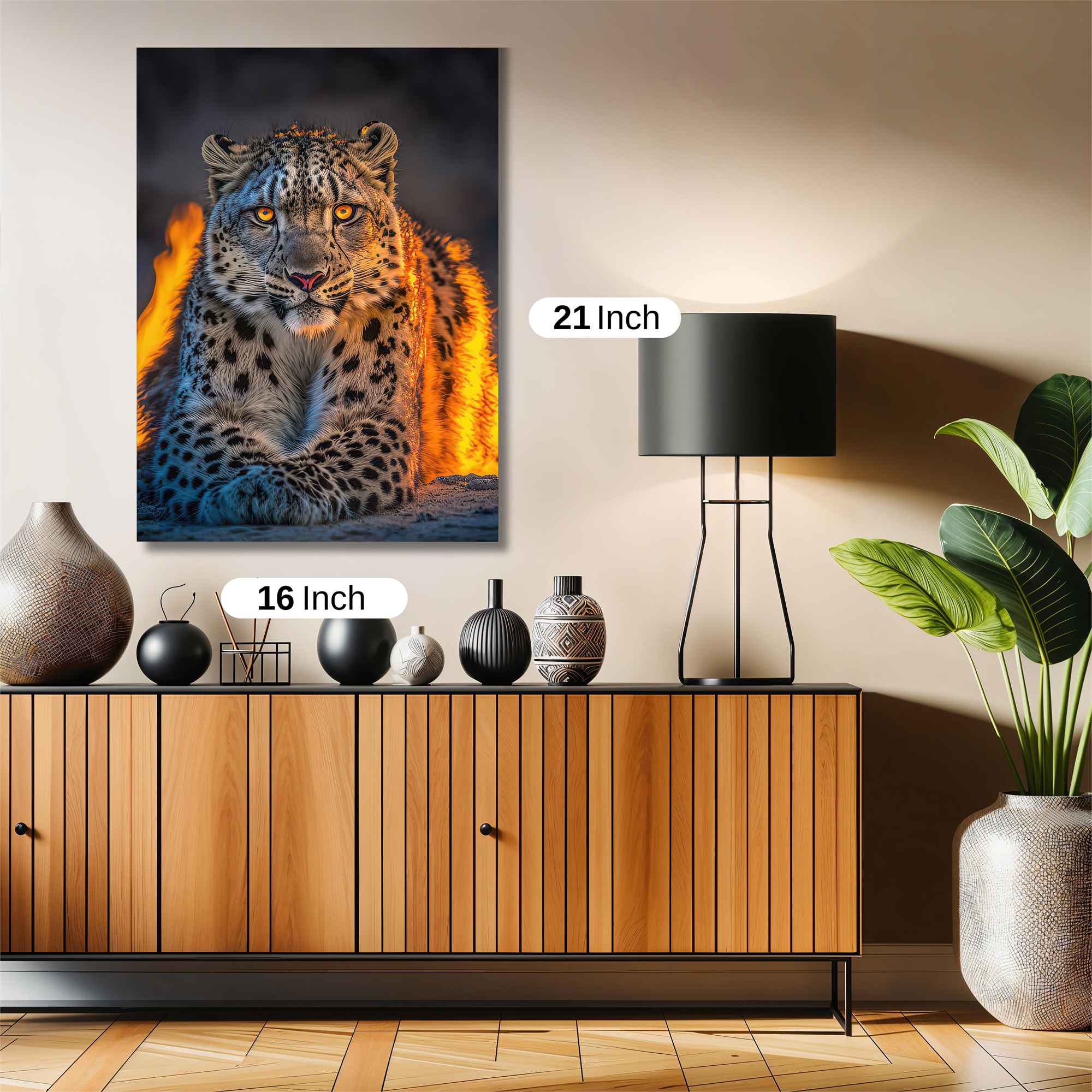 Leopard Blaze Safe Wall Magnetic / M