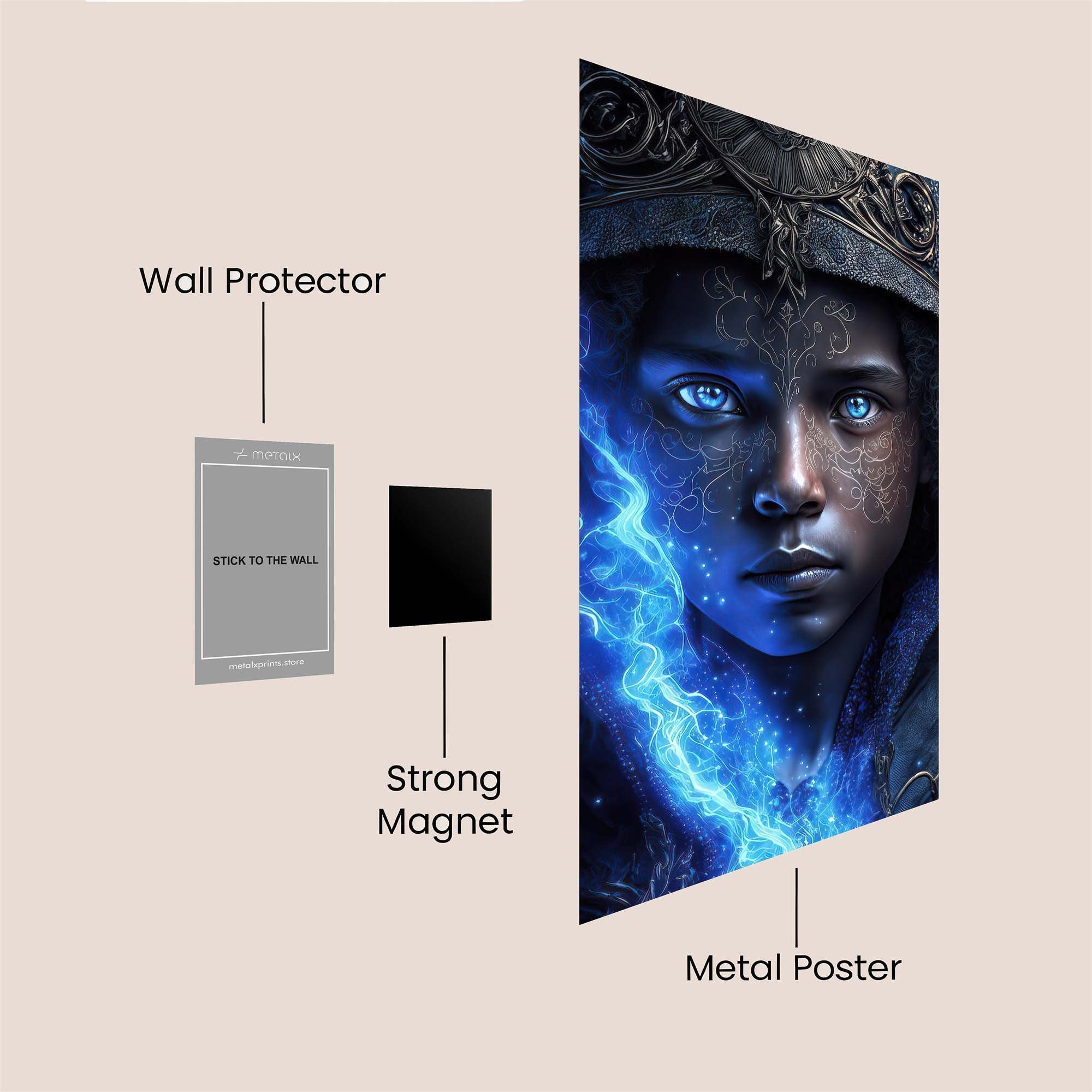 Mystic Aura Safe Wall Magnetic / M