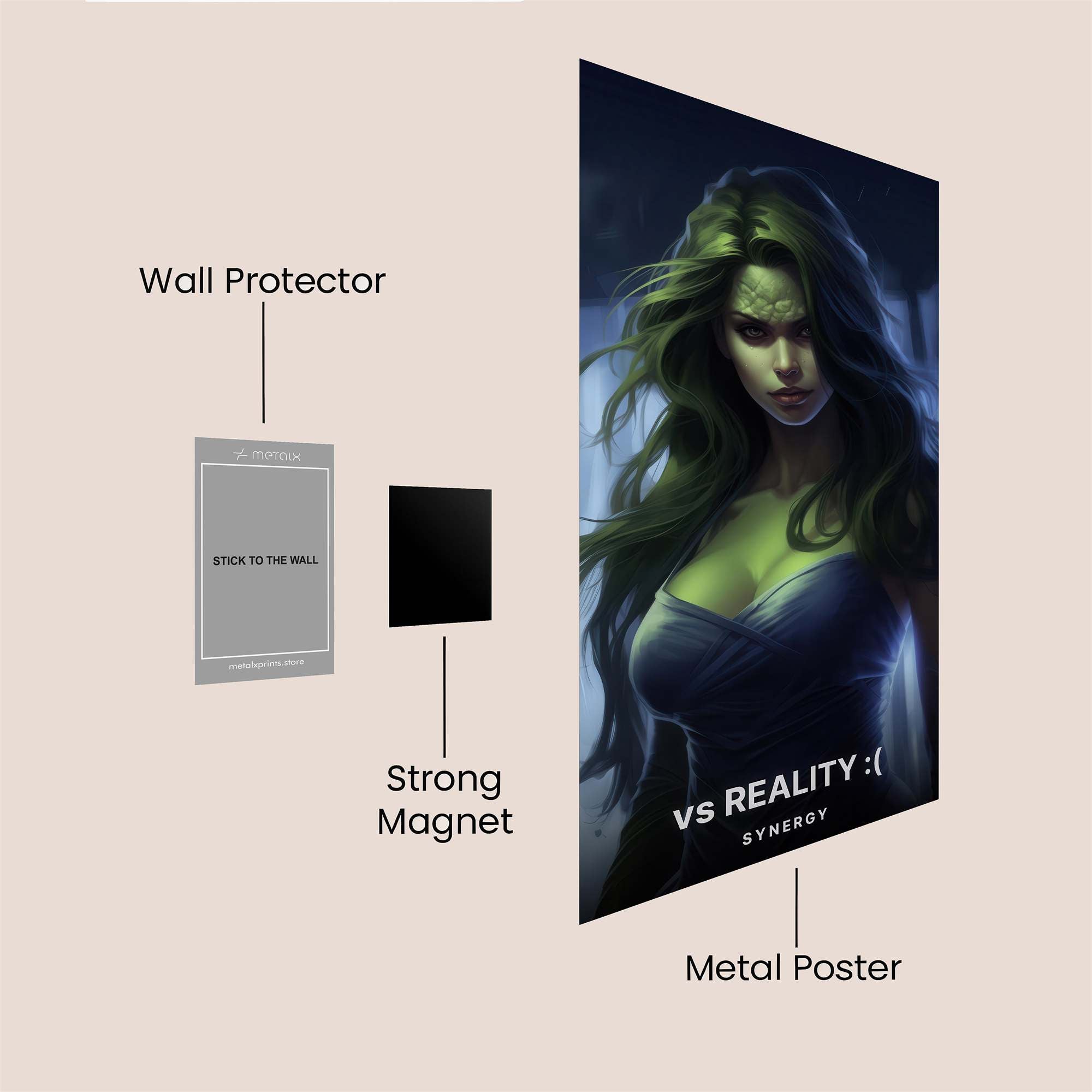 Phoenix Rebirth Safe Wall Magnetic / M