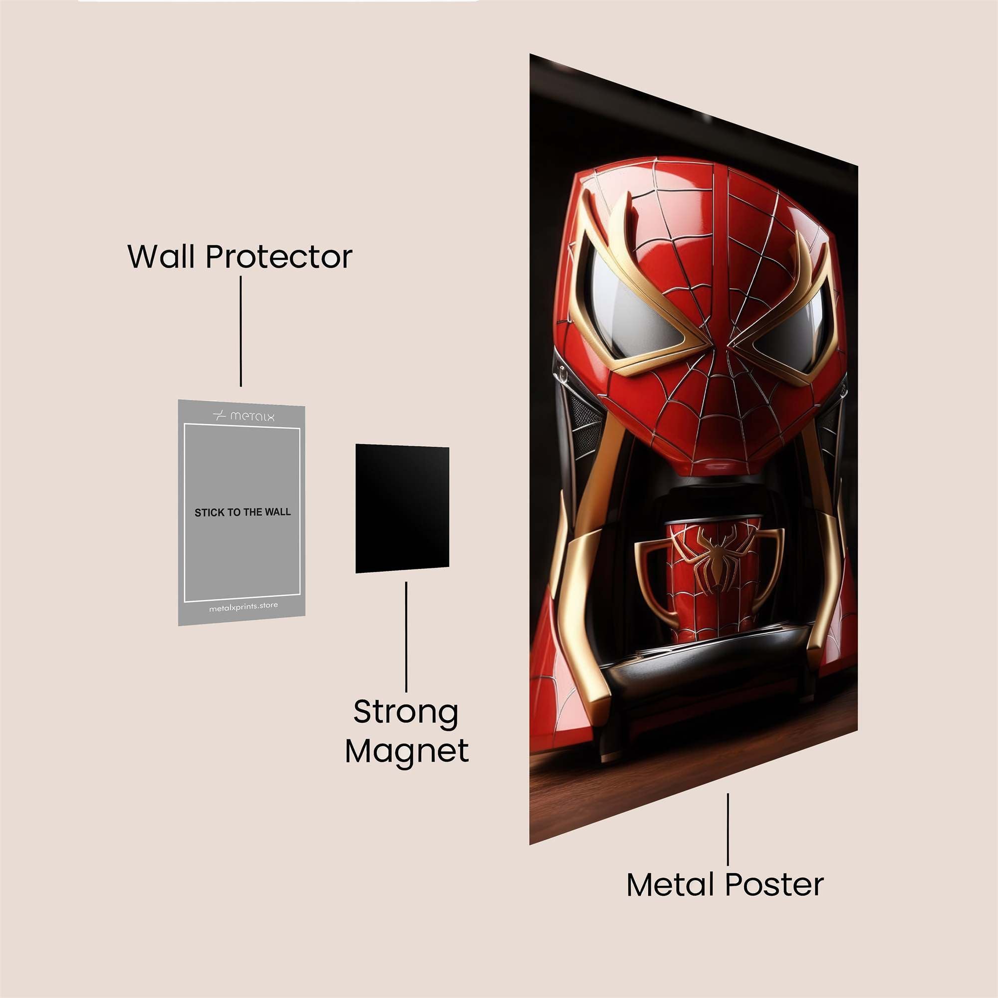 Spider Brew Safe Wall Magnetic / M