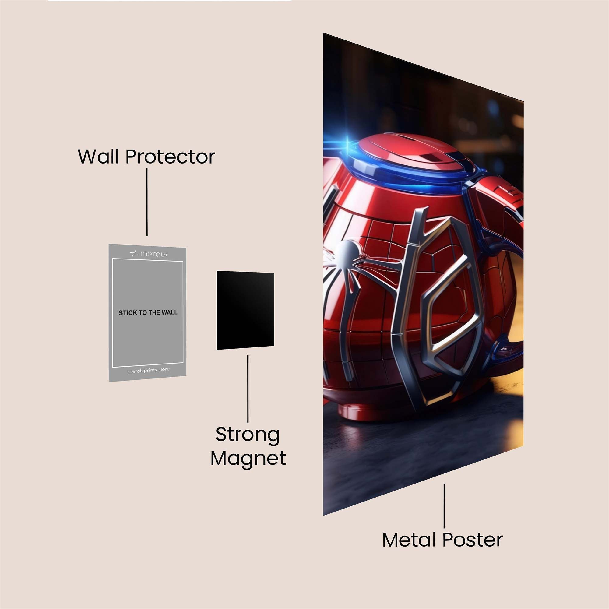 Spider-Pot Marvelous Safe Wall Magnetic / M