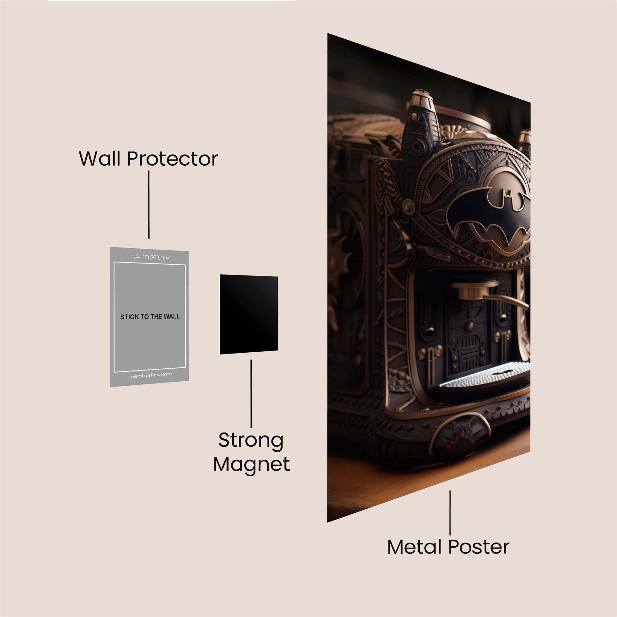 Batman Brew Safe Wall Magnetic / M