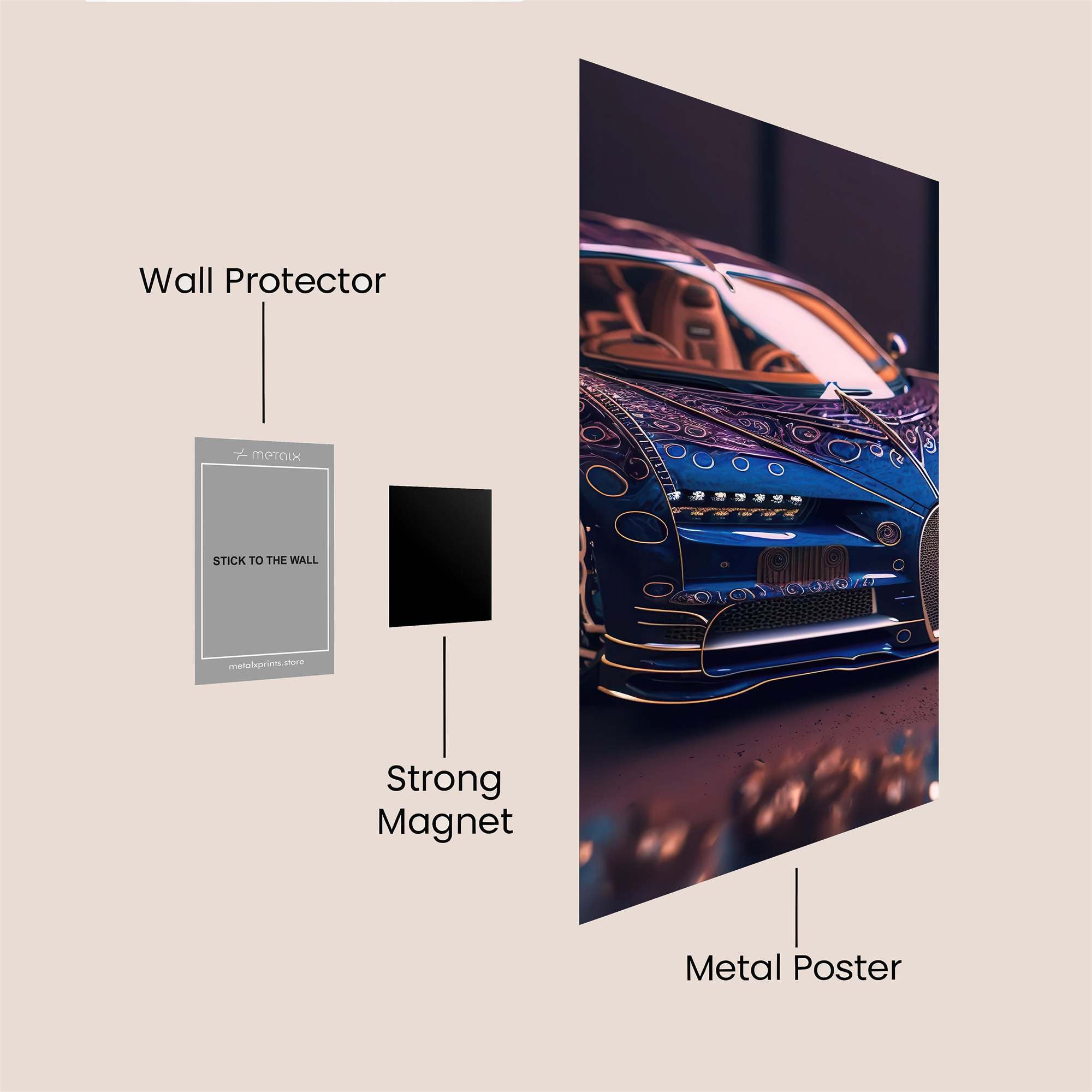 Bugatti Enchanting Safe Wall Magnetic / M
