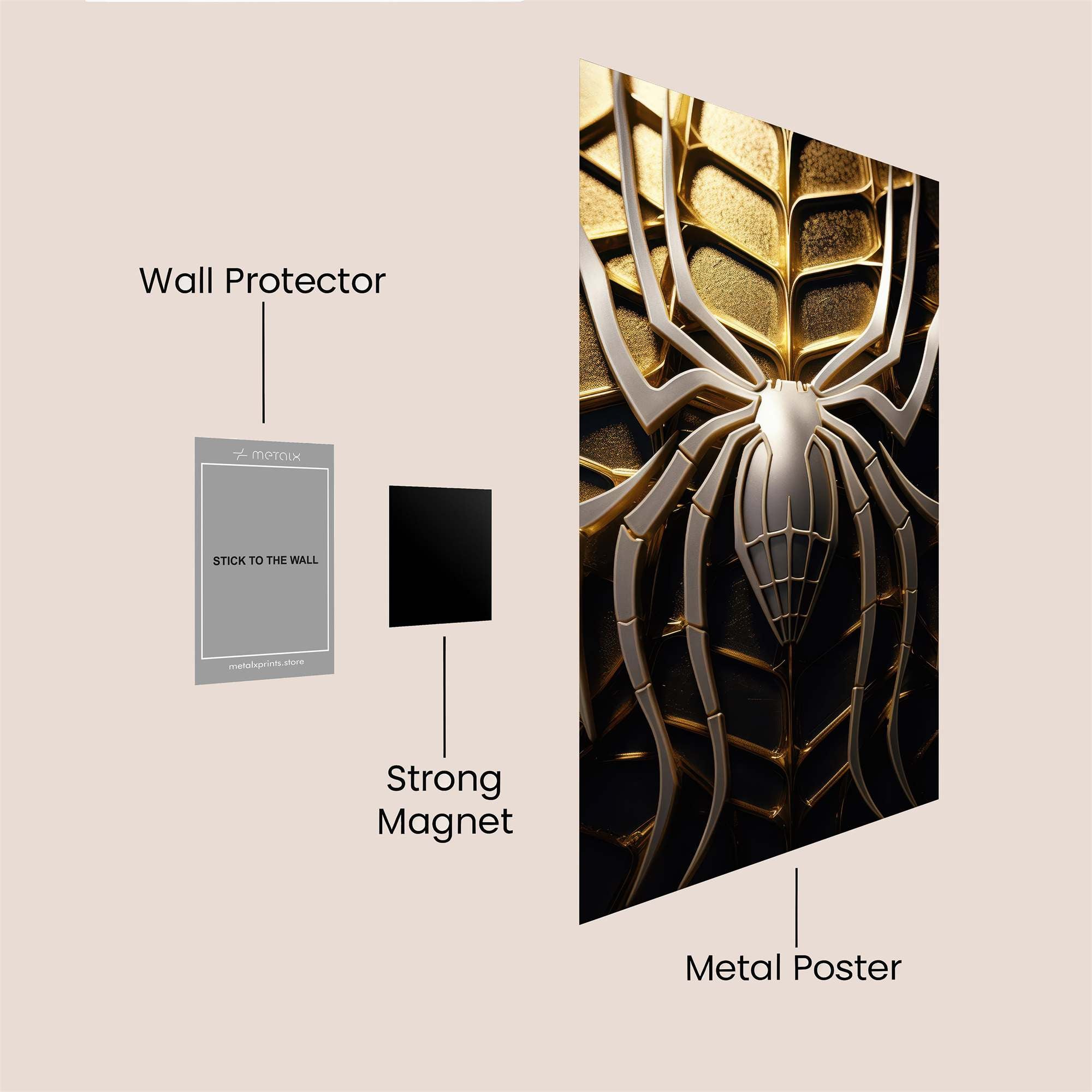 Spider Elegant Safe Wall Magnetic / M