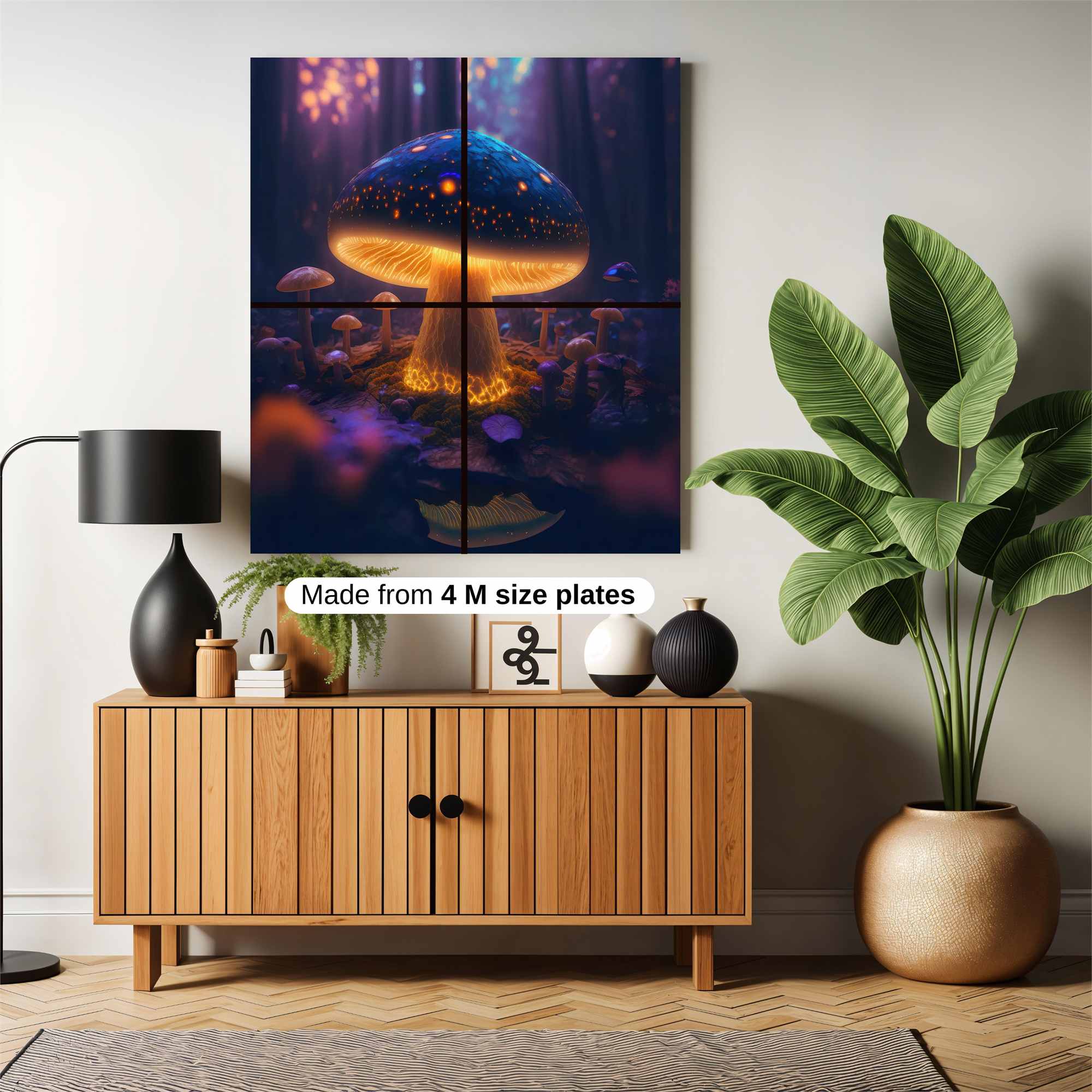 Mushroom Radiance Safe Wall Magnetic / M