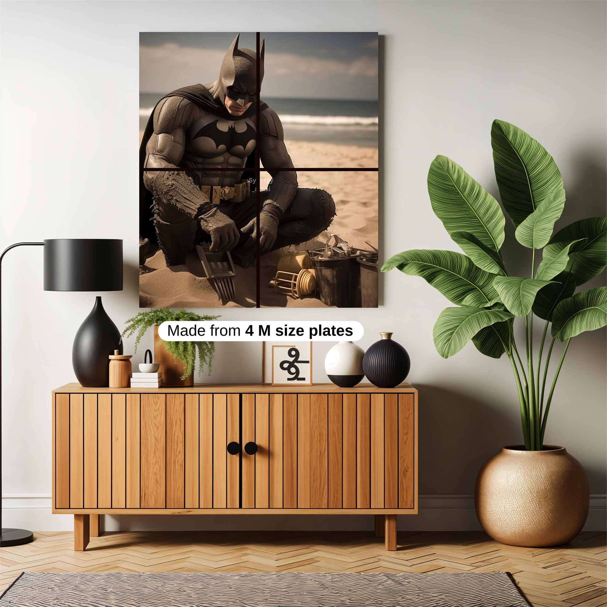 Batman Contemplates Safe Wall Magnetic / M