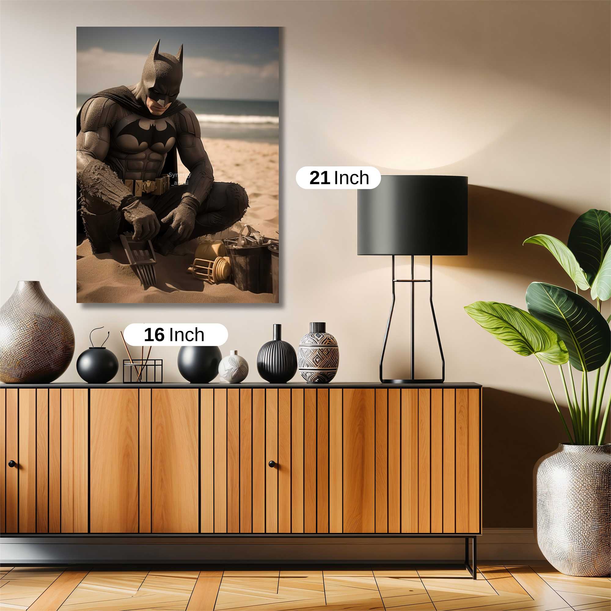 Batman Contemplates Safe Wall Magnetic / M