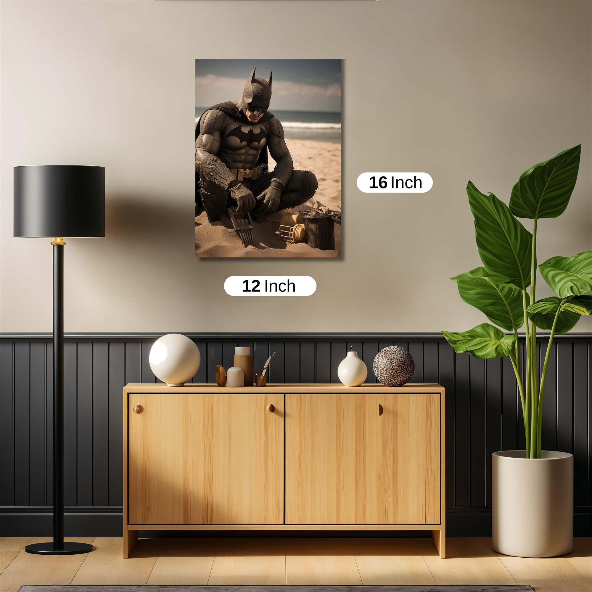 Batman Contemplates Safe Wall Magnetic / M