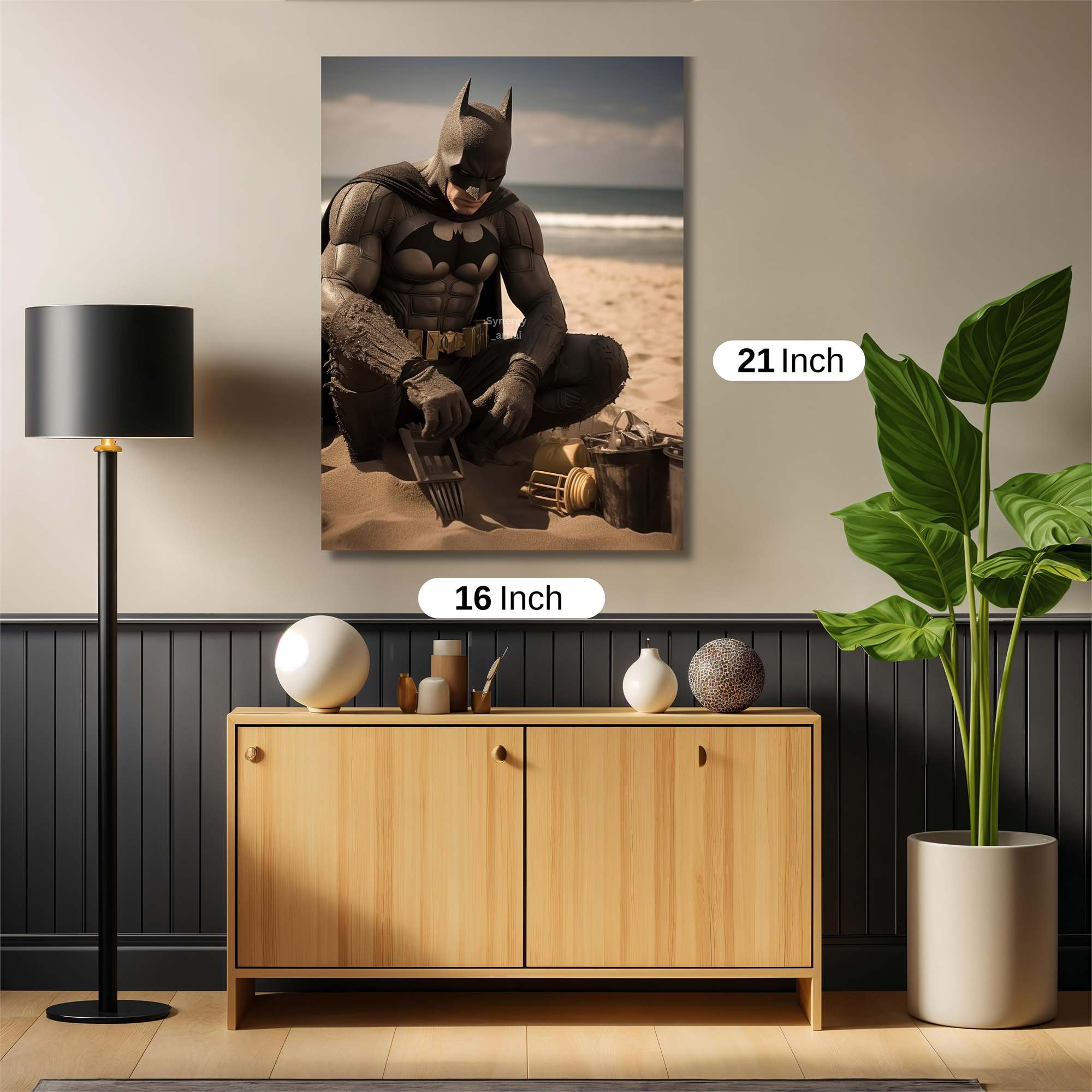 Batman Contemplates Safe Wall Magnetic / M