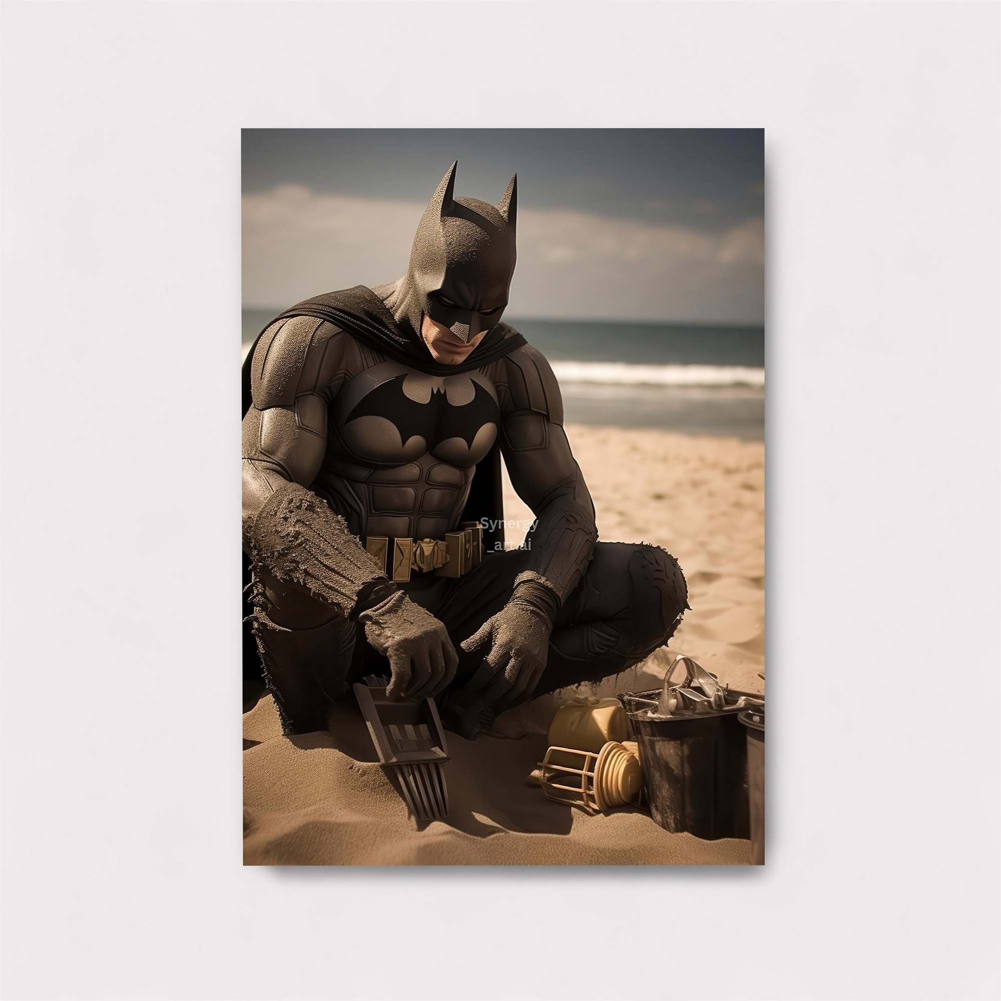 Batman Contemplates Safe Wall Magnetic / M