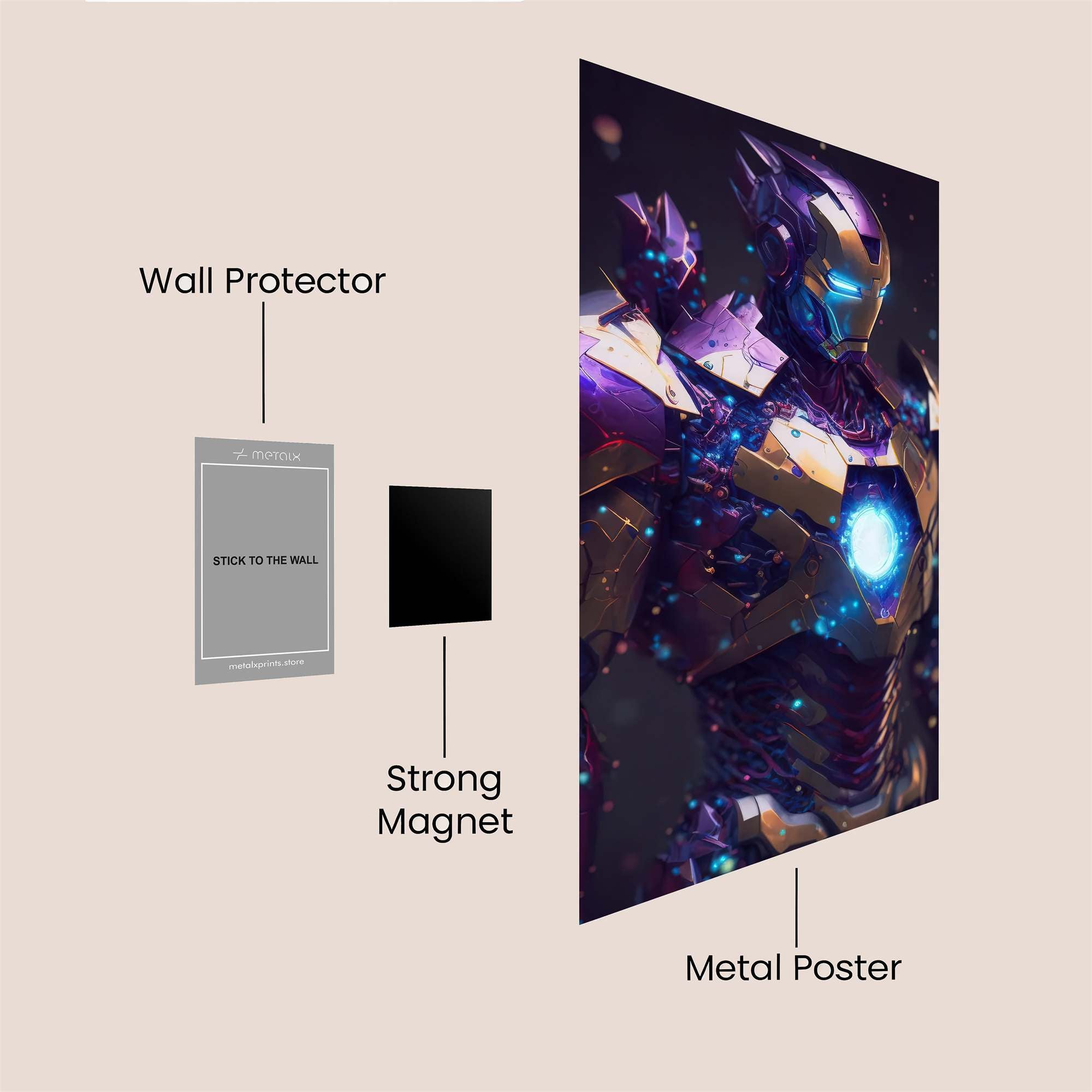 Iron Radiant Safe Wall Magnetic / M