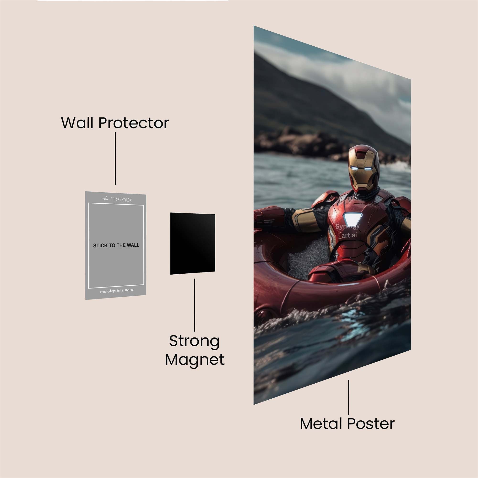 Ironman Relaxed Safe Wall Magnetic / M