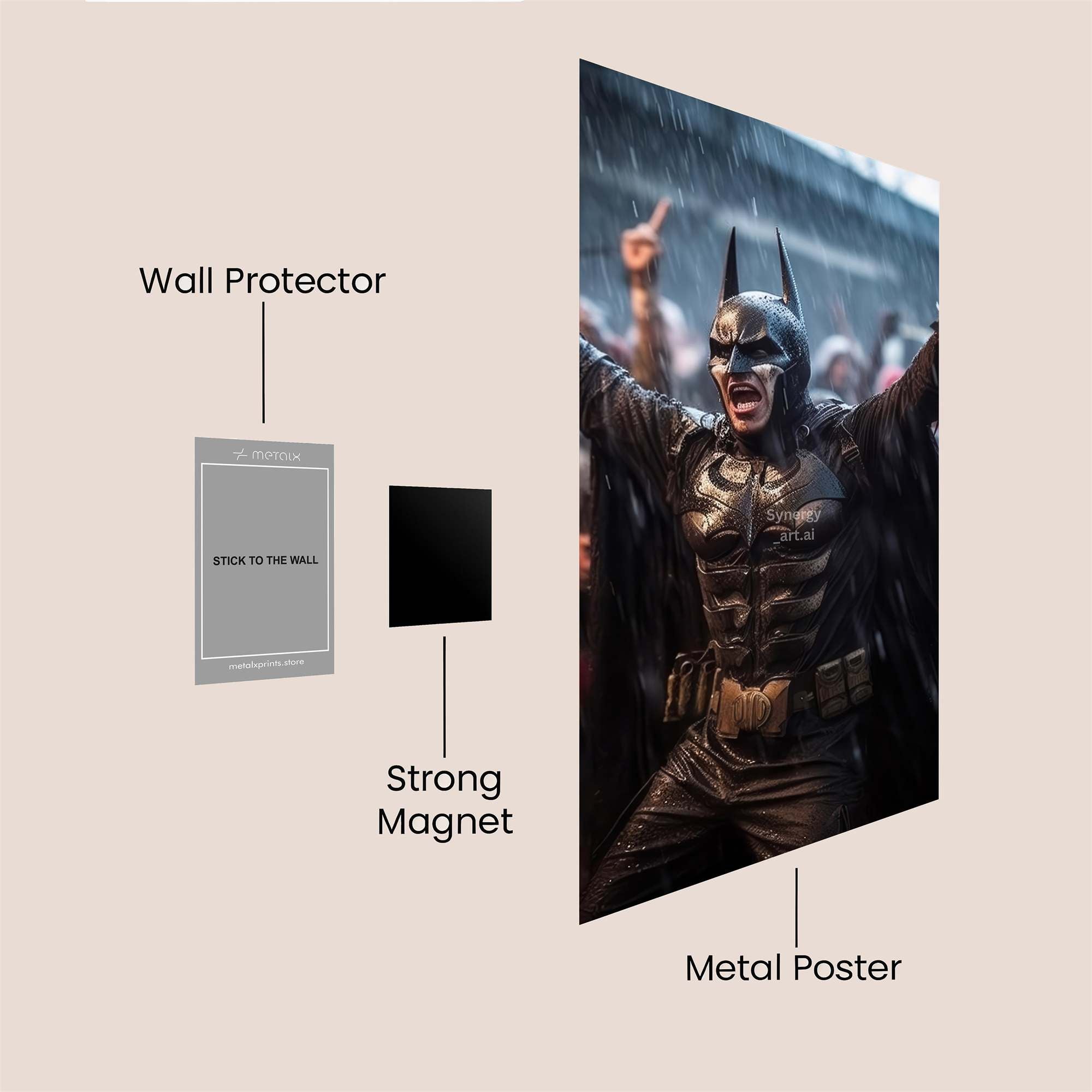 Batman Triumphant Safe Wall Magnetic / M