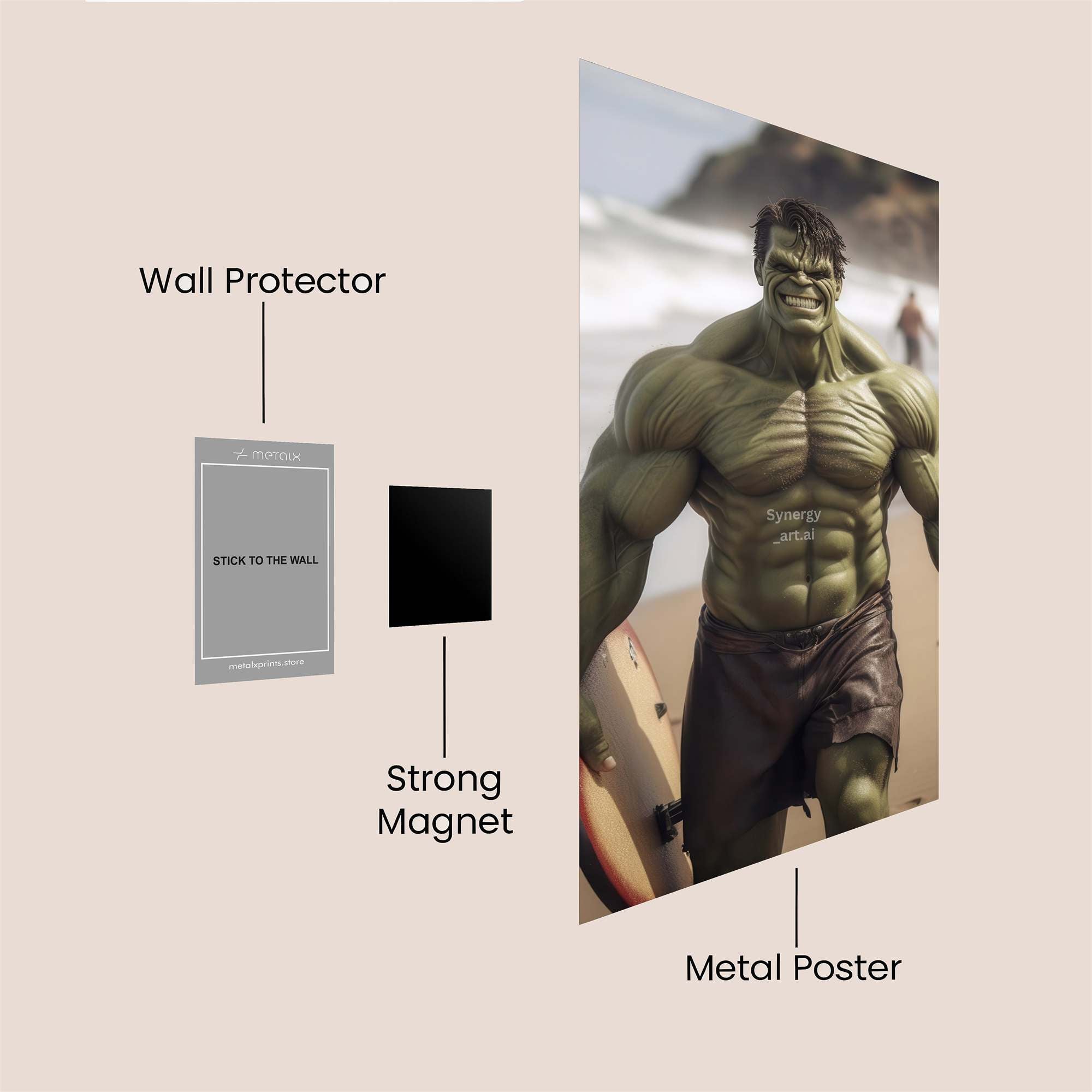 Hulk Relaxed Safe Wall Magnetic / M