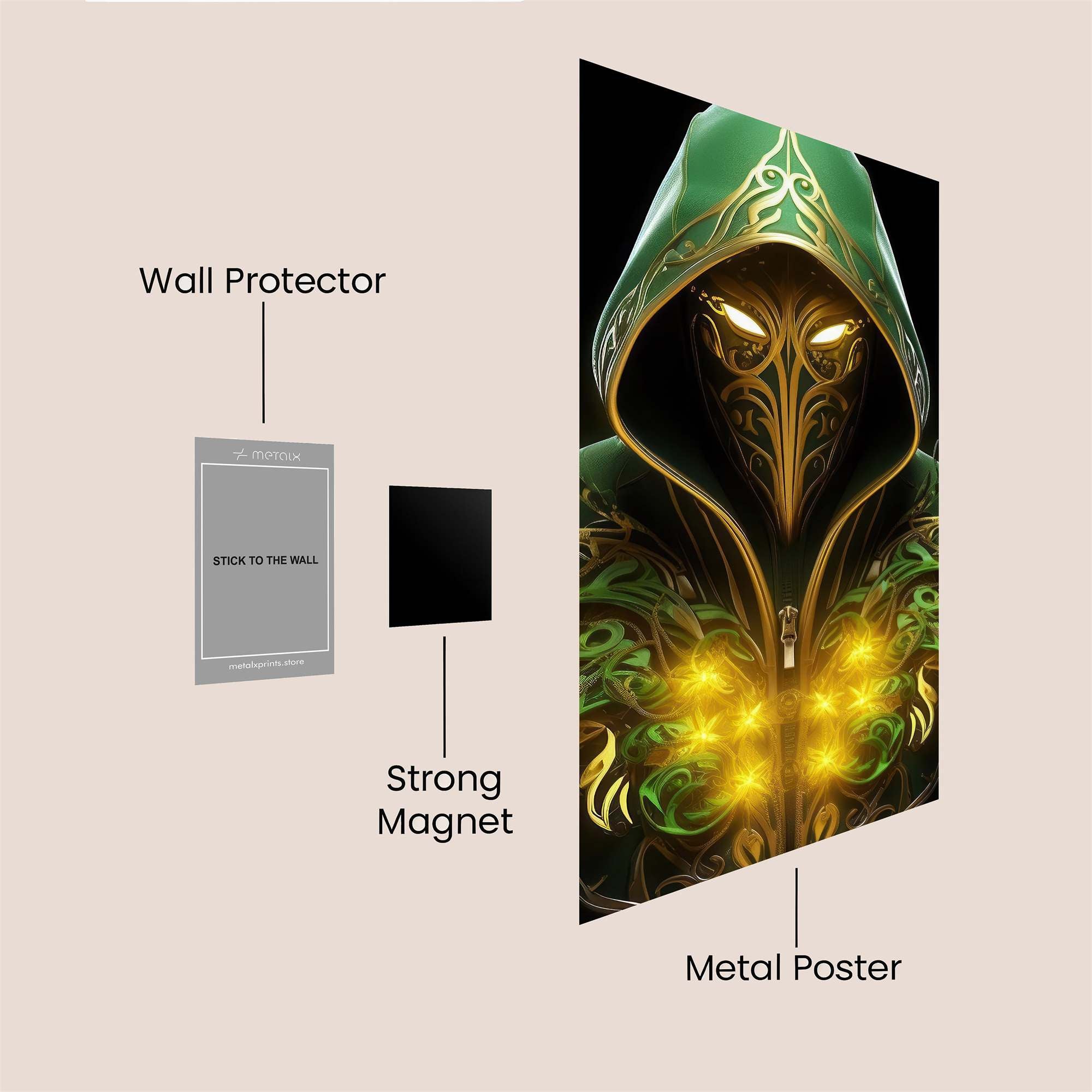 Enigma Glow Safe Wall Magnetic / M