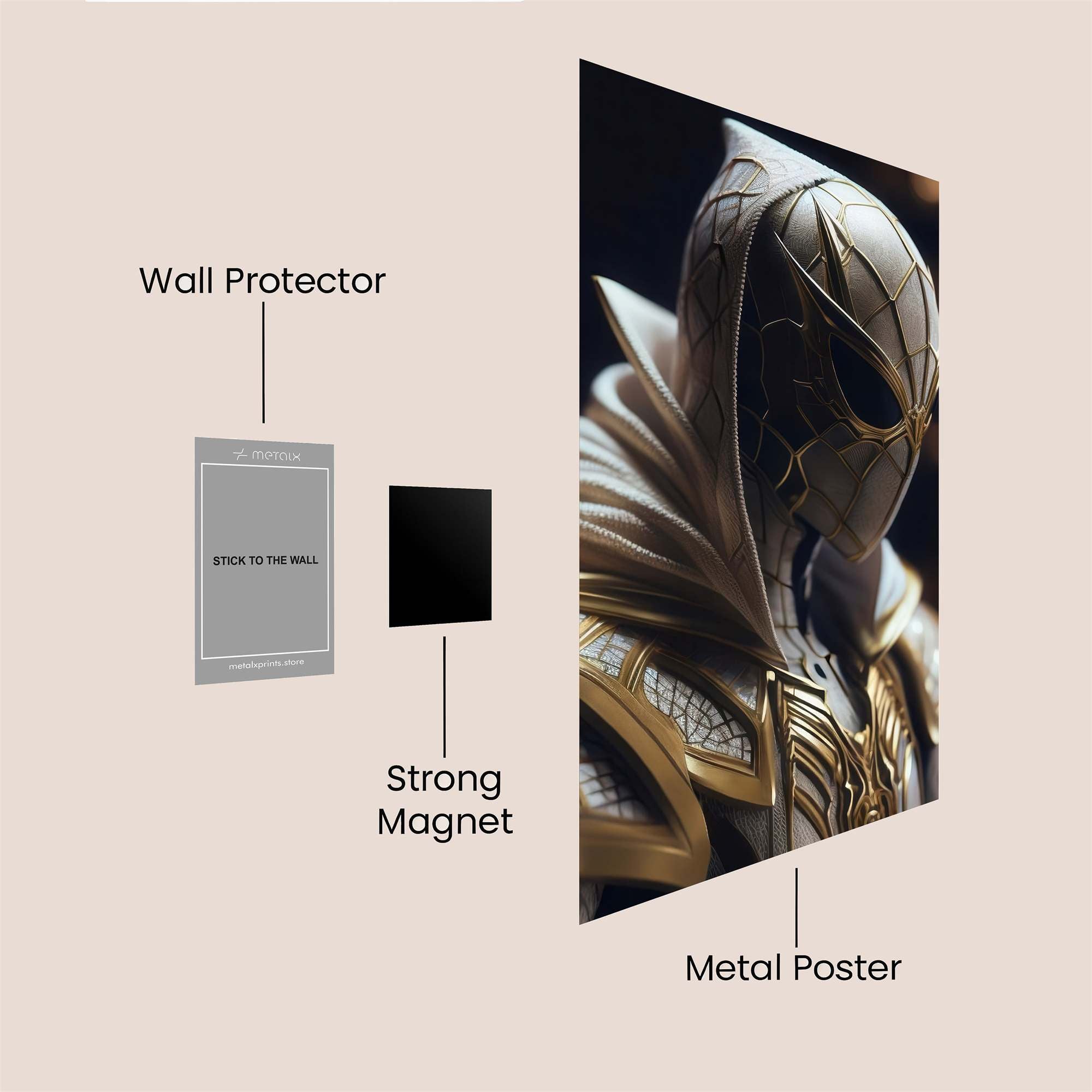 Spider Mystic Safe Wall Magnetic / M