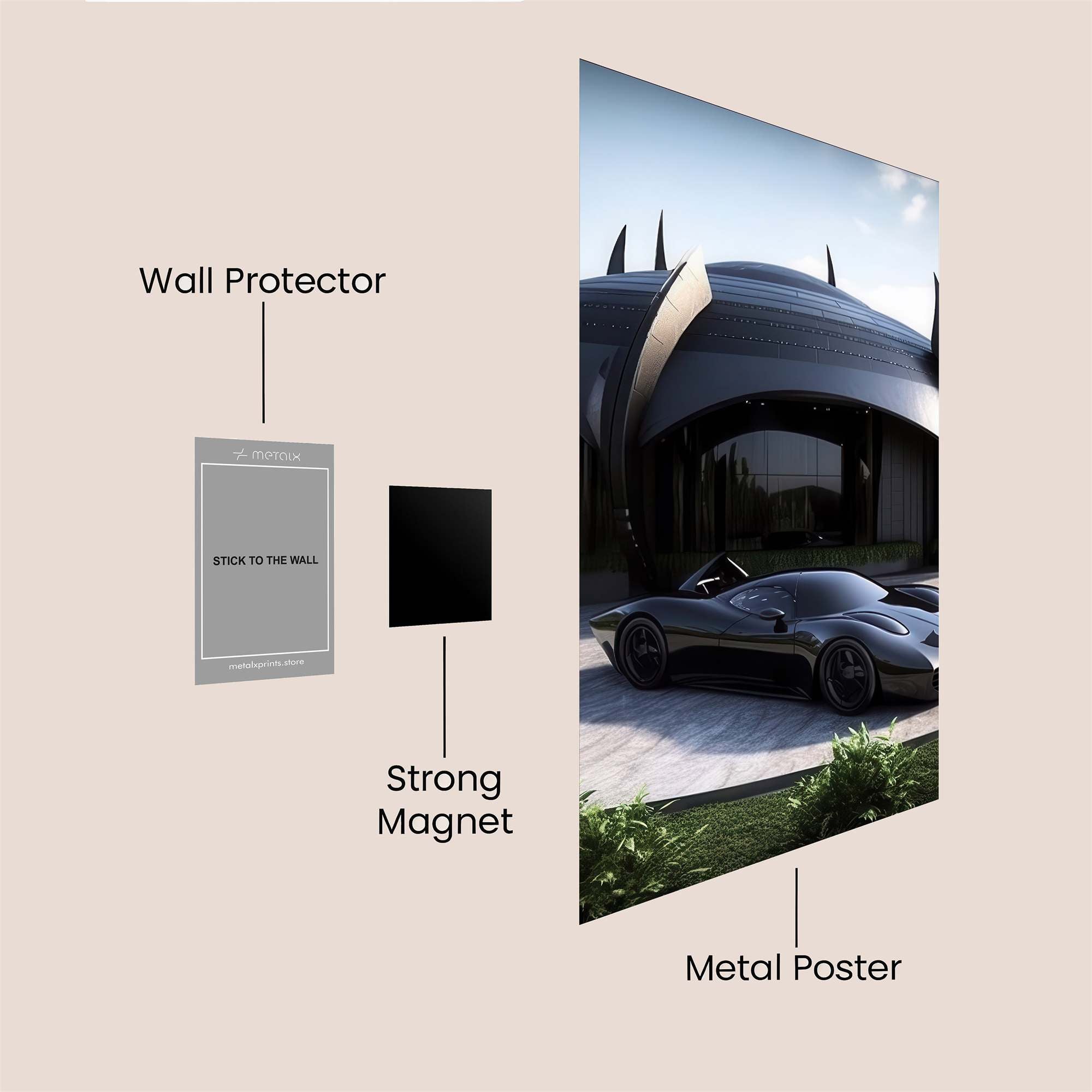 Batcave Elegance Safe Wall Magnetic / M