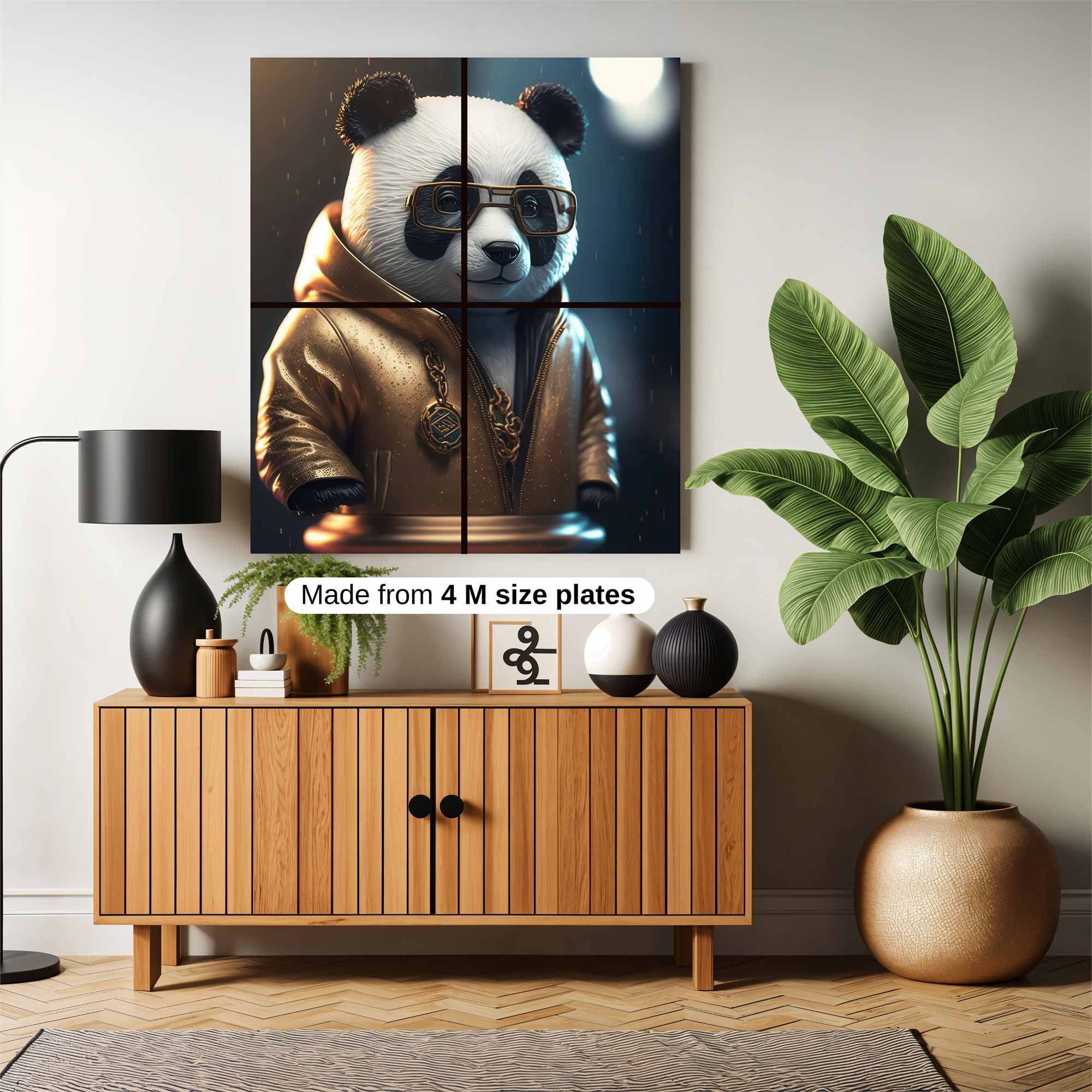 Panda Swagger Safe Wall Magnetic / M