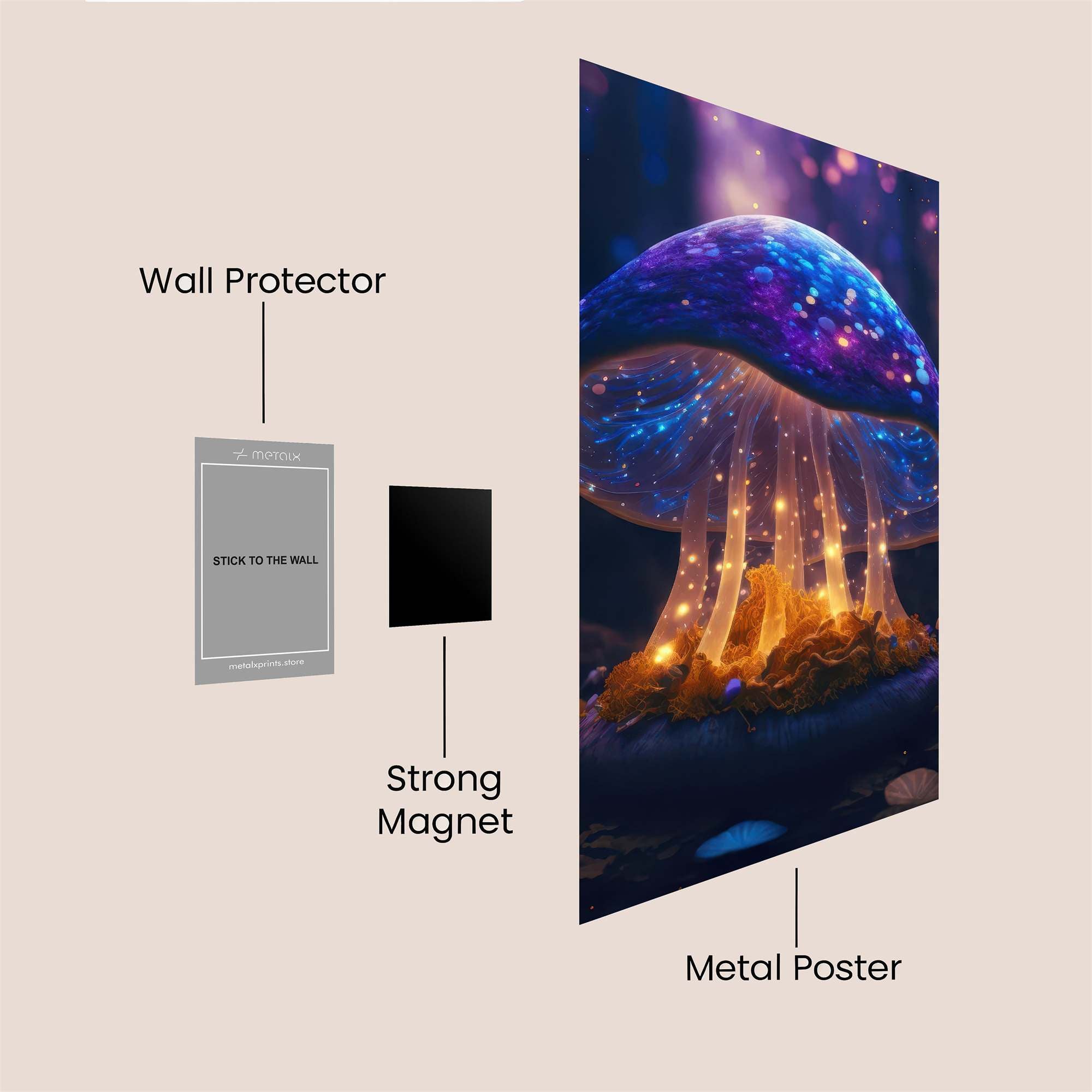 Mystic Glow Safe Wall Magnetic / M