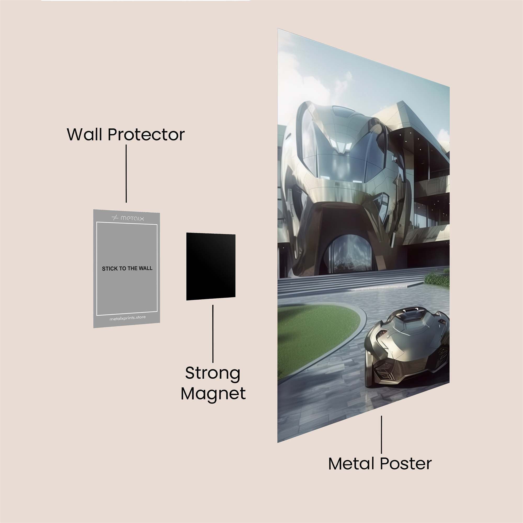 Zaha Dream Safe Wall Magnetic / M