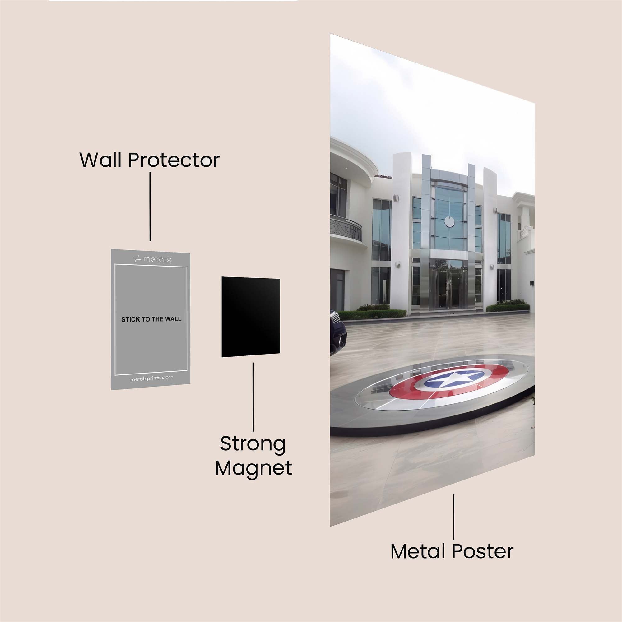 Stark Majestic Safe Wall Magnetic / M