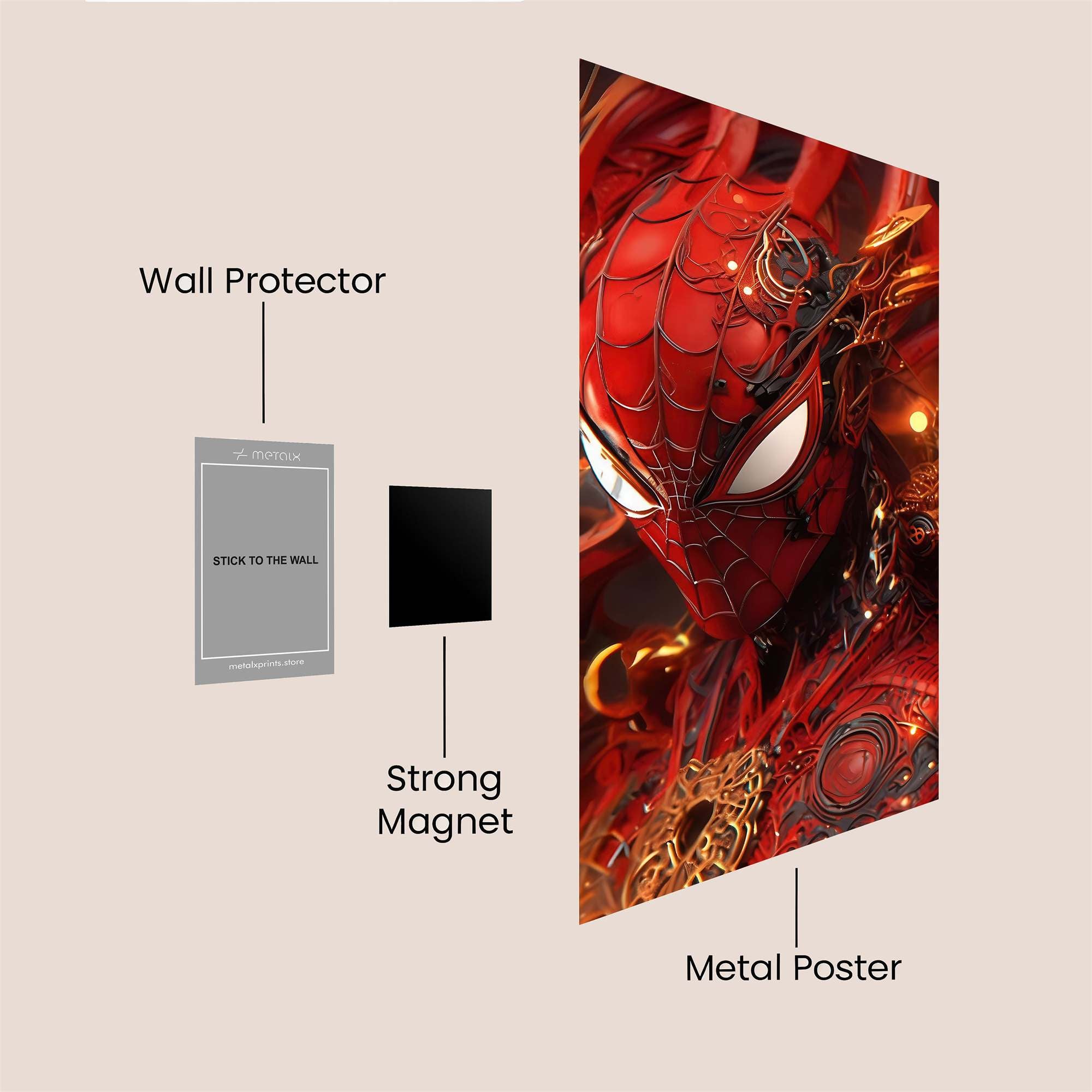Spider Infernal Safe Wall Magnetic / M