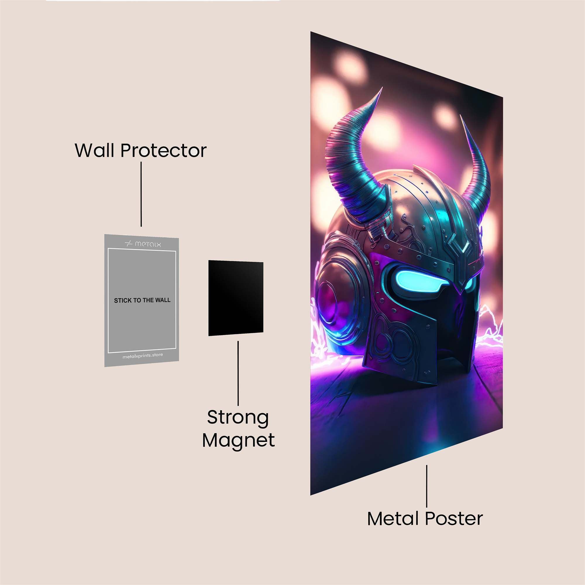 Viking Glow Safe Wall Magnetic / M