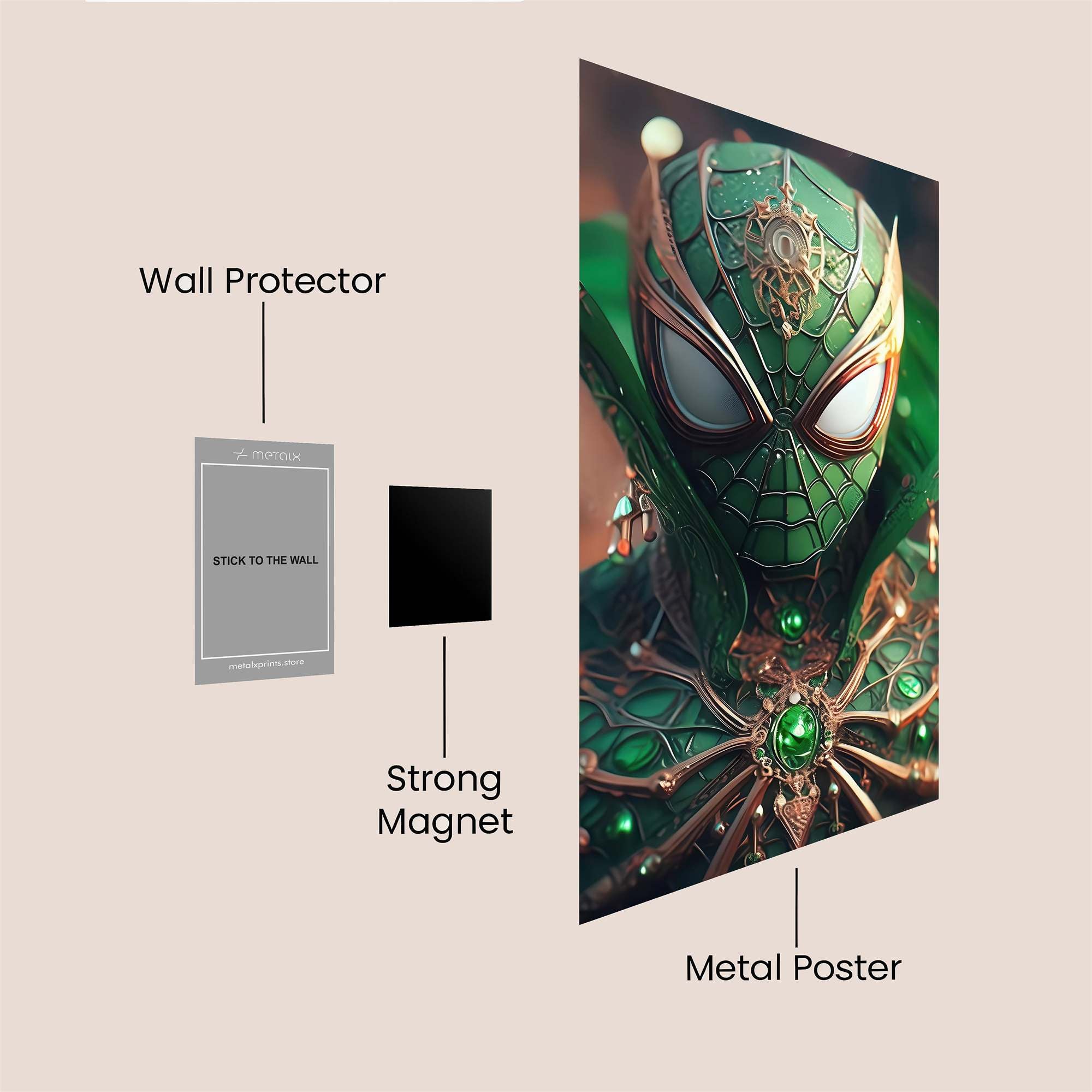 Spider Sorcerer Safe Wall Magnetic / M