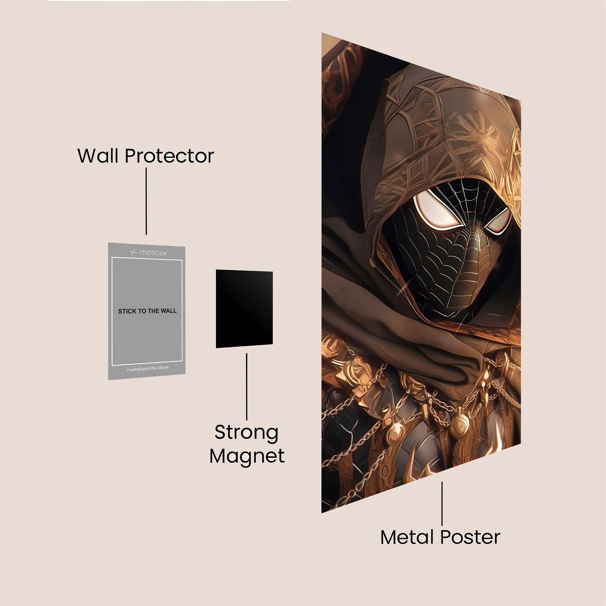 Spider Mystic Safe Wall Magnetic / M