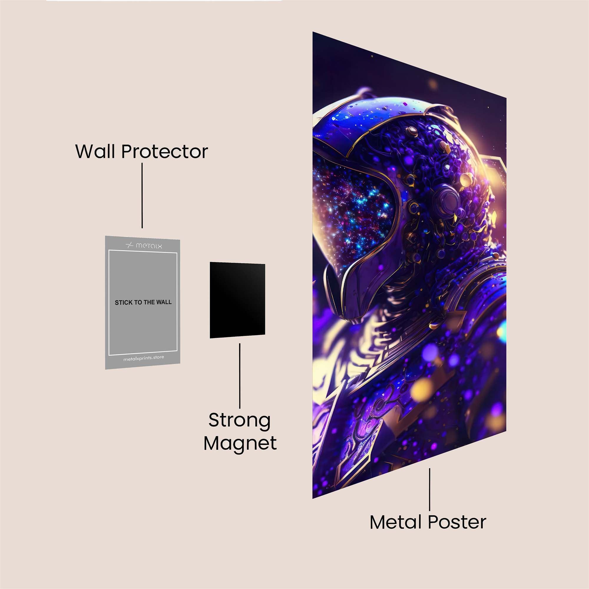 Cosmic Serenity Safe Wall Magnetic / M