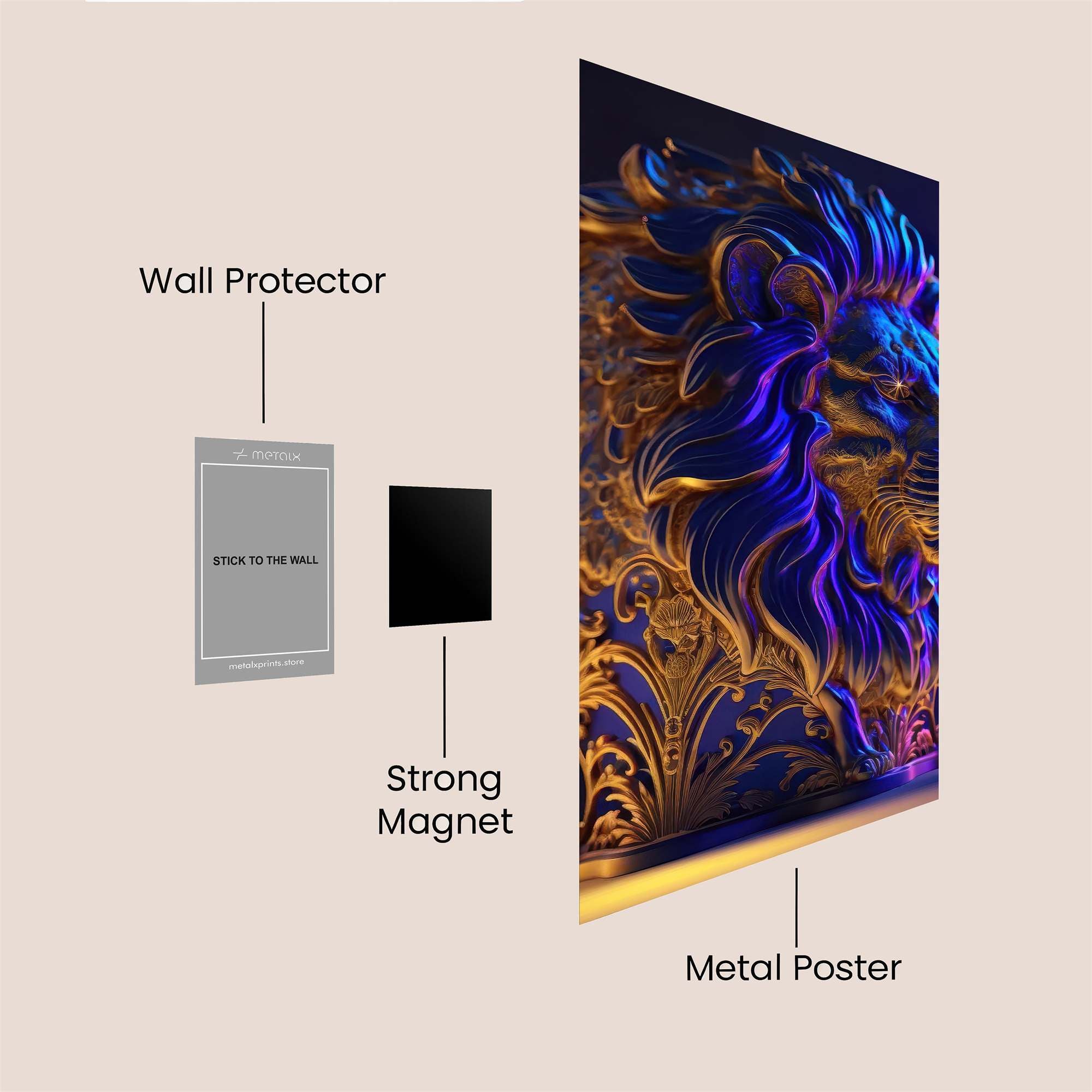 Lion Regal Safe Wall Magnetic / M