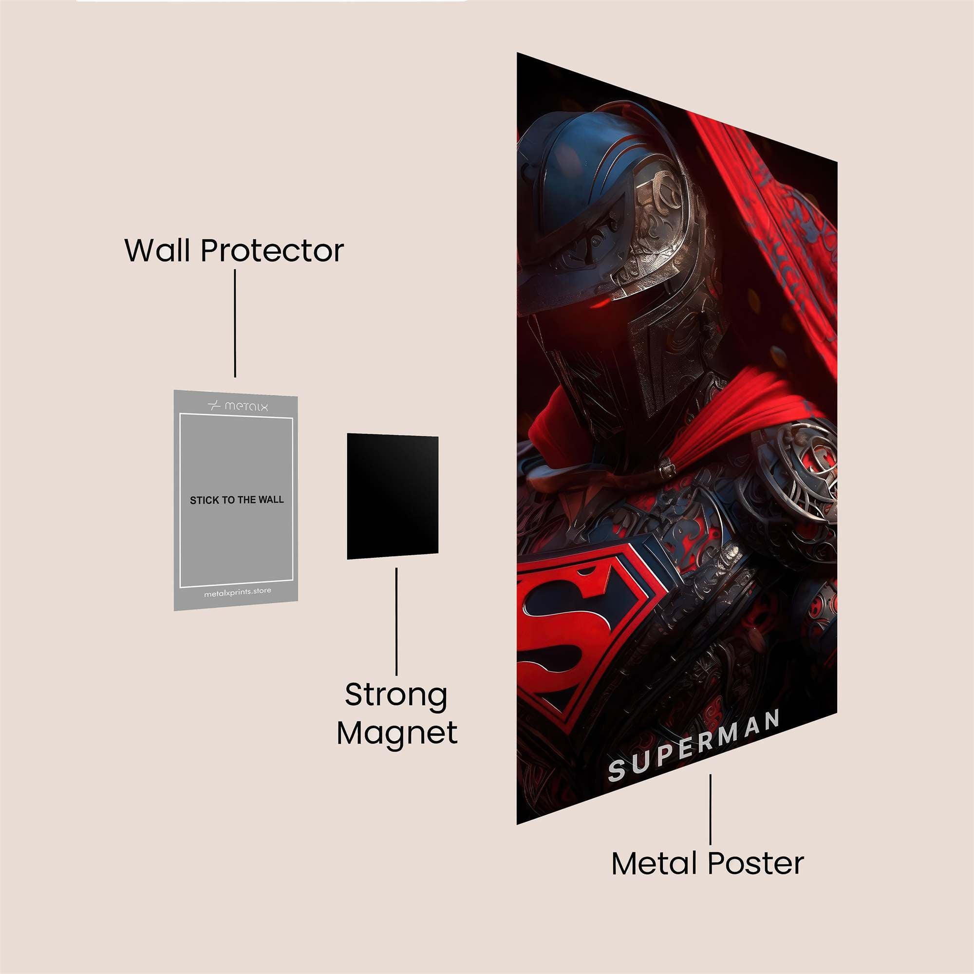 Firebrand Warrior Safe Wall Magnetic / M