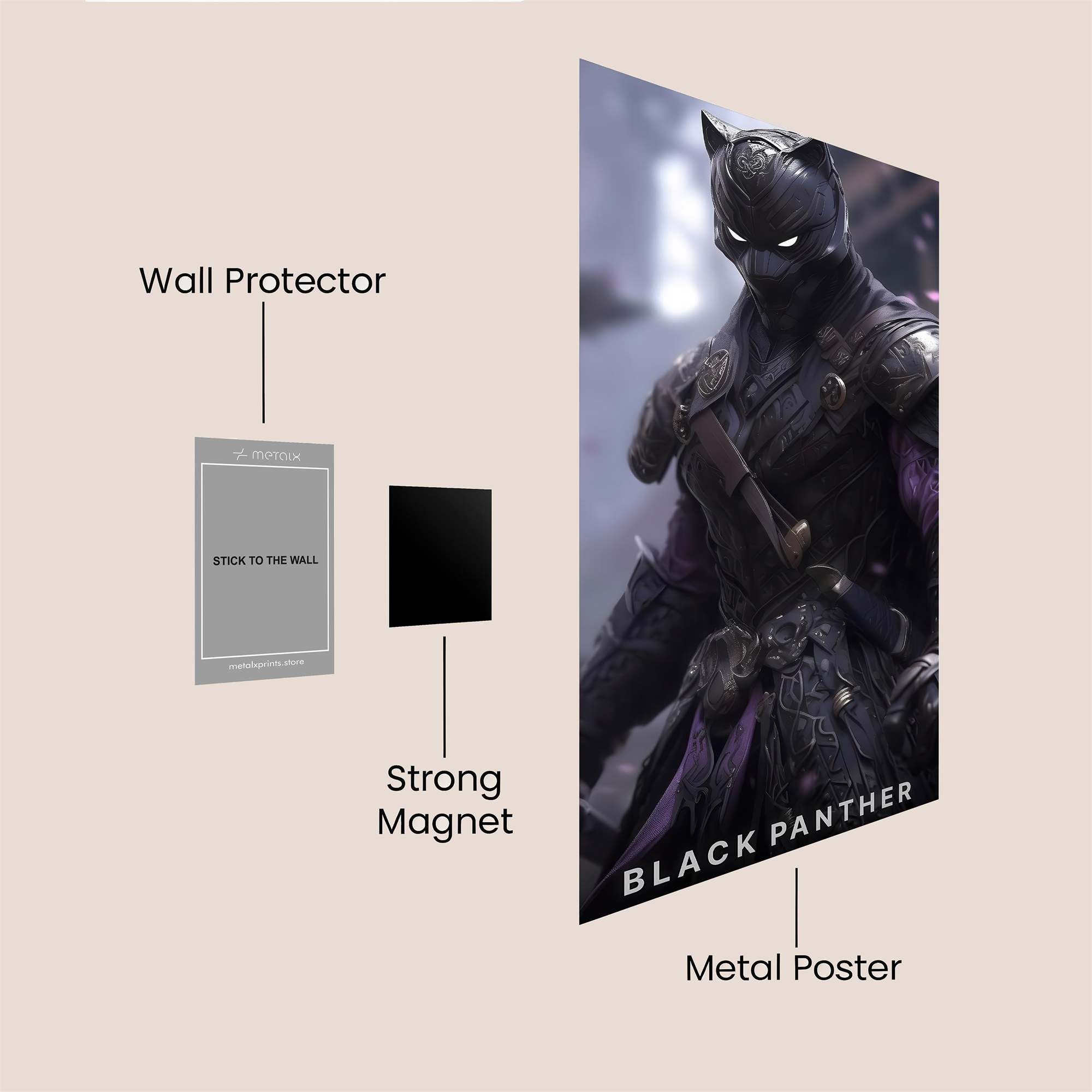 FlameWhisper Safe Wall Magnetic / M