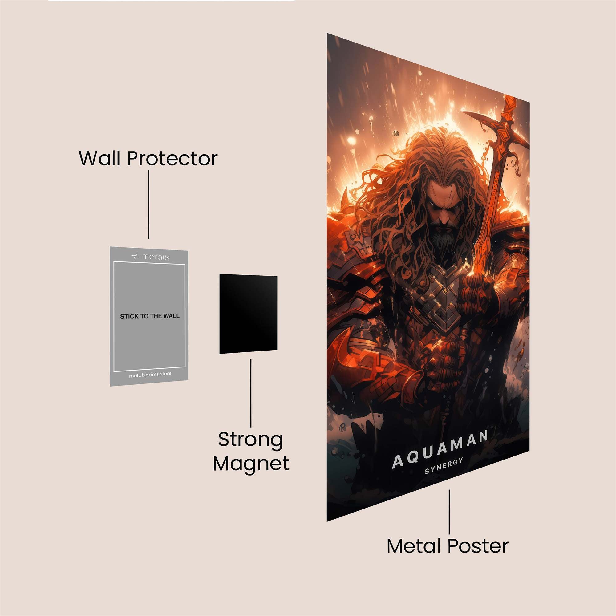 Tiger Inferno Safe Wall Magnetic / M