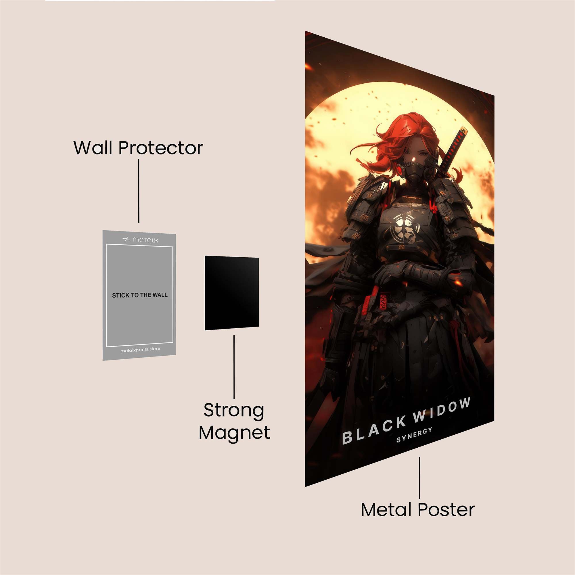 Fire Stallion Safe Wall Magnetic / M