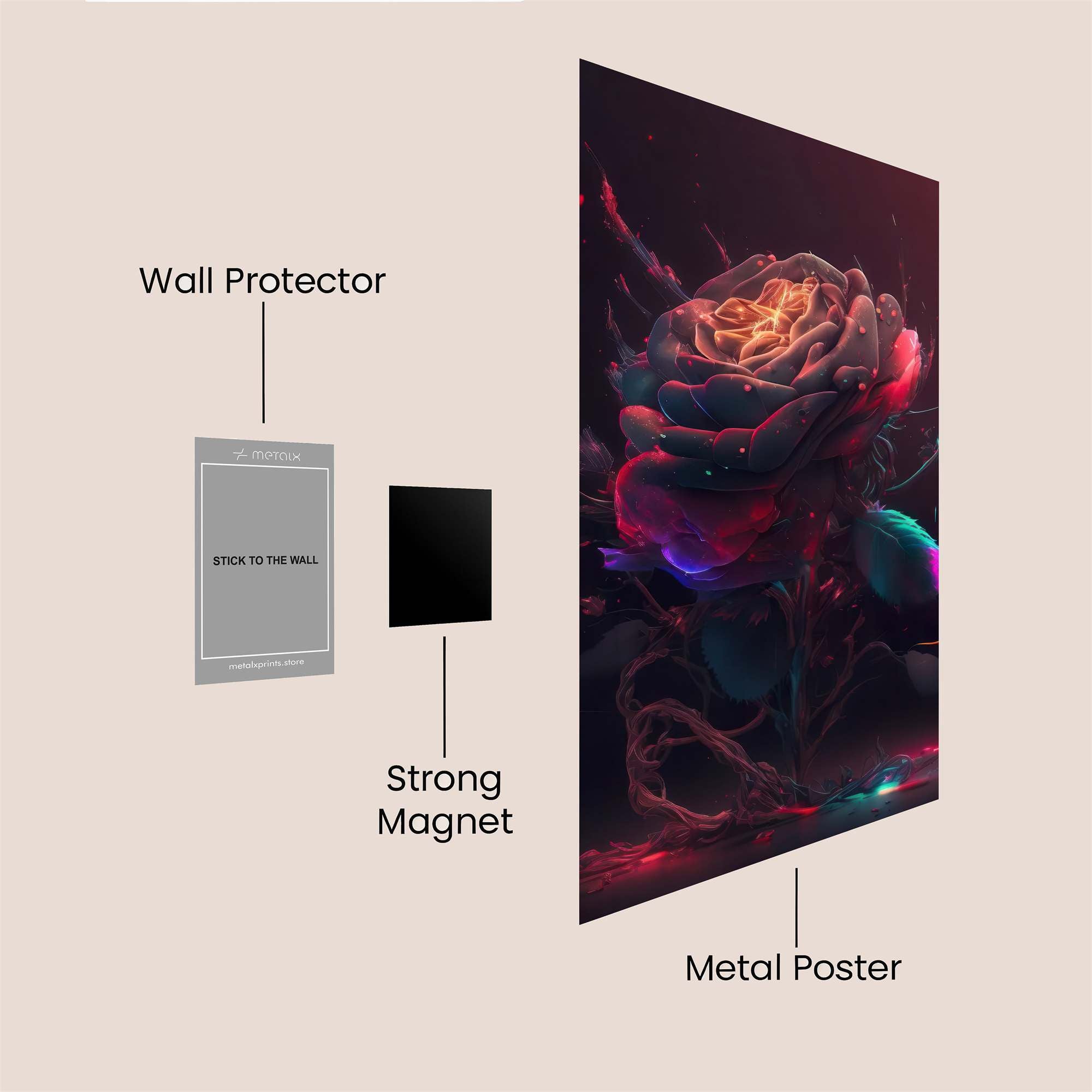 Enigmatic Bloom Safe Wall Magnetic / M