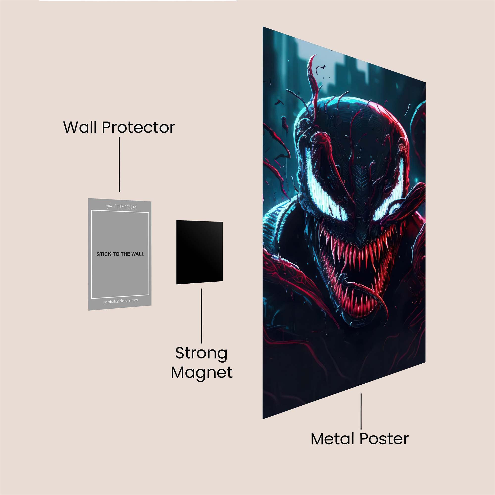 Venom Vicious Safe Wall Magnetic / M