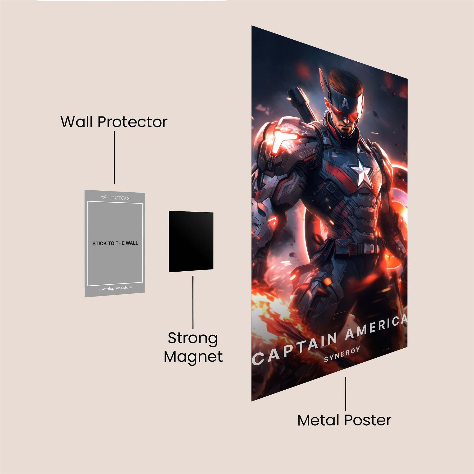 Owl Samurai Safe Wall Magnetic / M