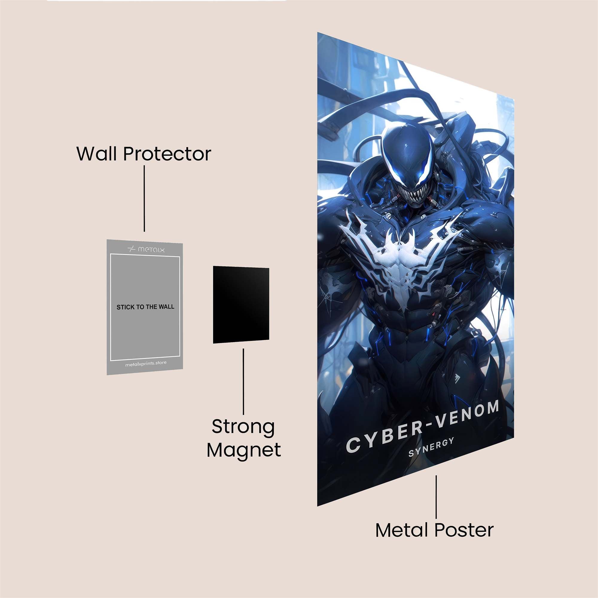 Tiger Serenity Safe Wall Magnetic / M