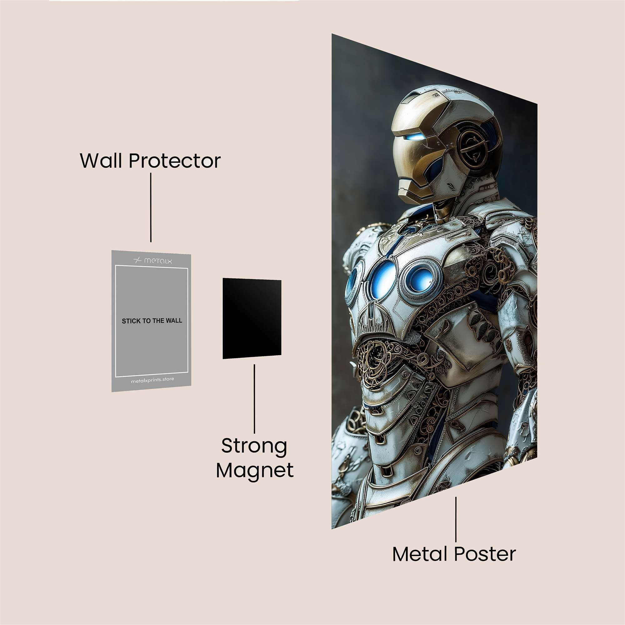Iron Resolute Safe Wall Magnetic / M
